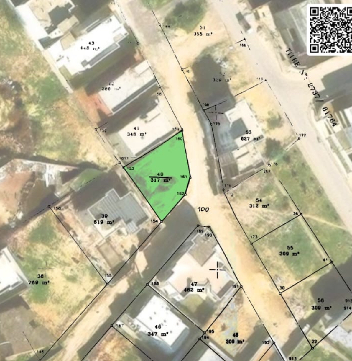 Mnihla&nbsp;Jardins d'el Menzah&nbsp;Terrain&nbsp;Terrain nu&nbsp;317 m2 terrain pour villa