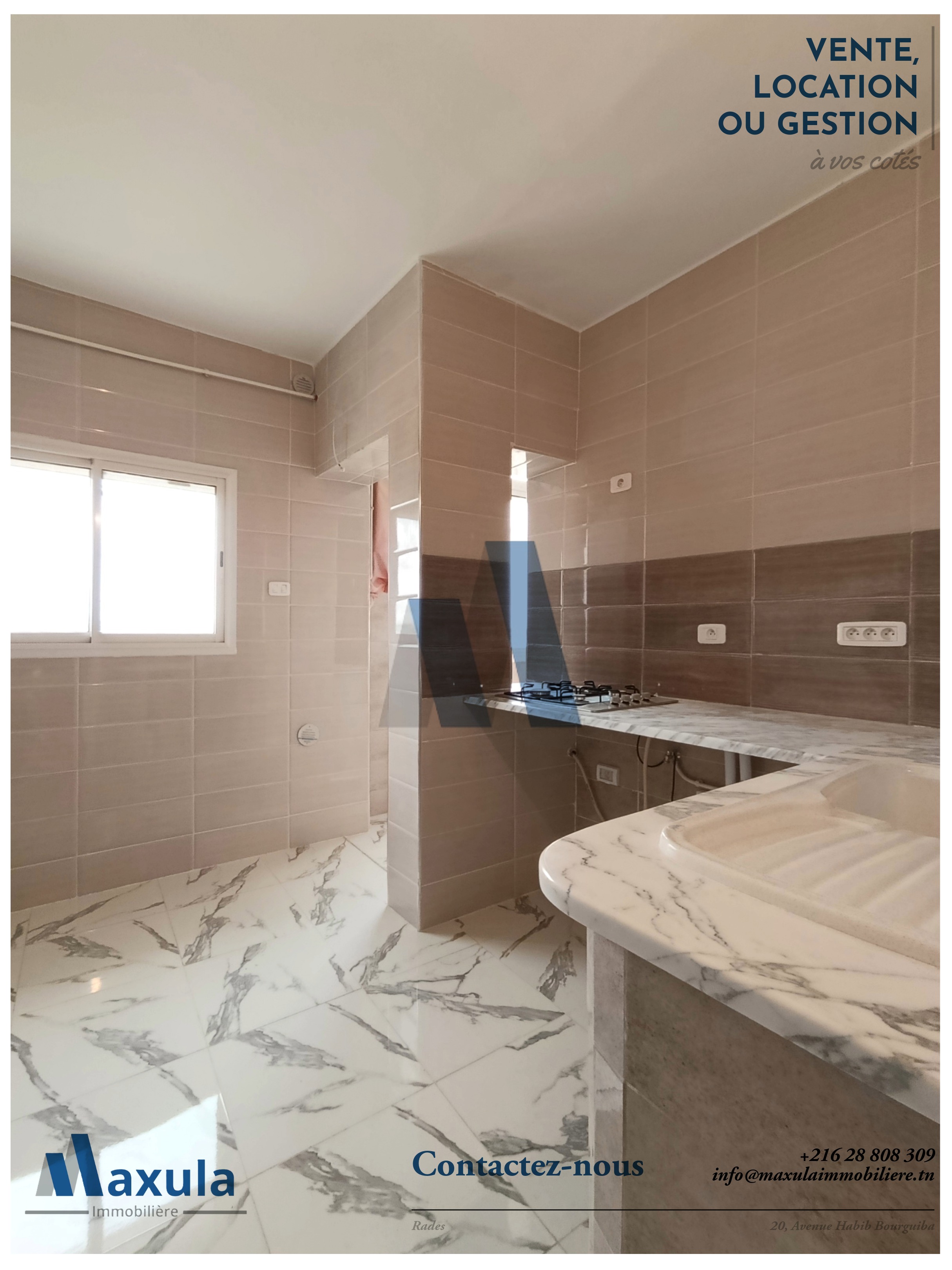 Rades&nbsp;Cite Snit&nbsp;Vente&nbsp;Appart. 3 pi�ces&nbsp;Appartement s2 a rades snit