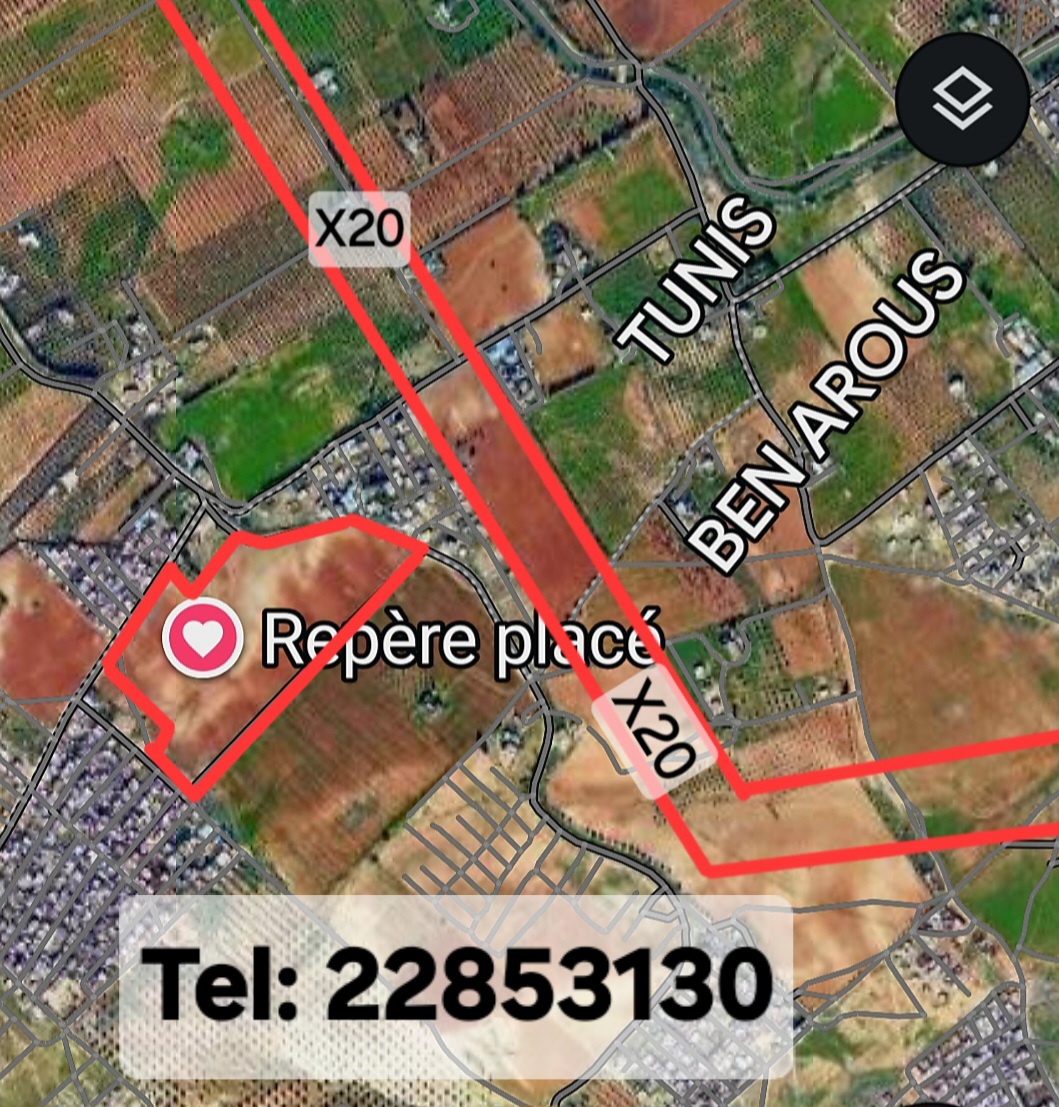 Fouchana&nbsp;Zone Industrielle El Meghira&nbsp;Terrain&nbsp;Terrain nu&nbsp;10 hectares