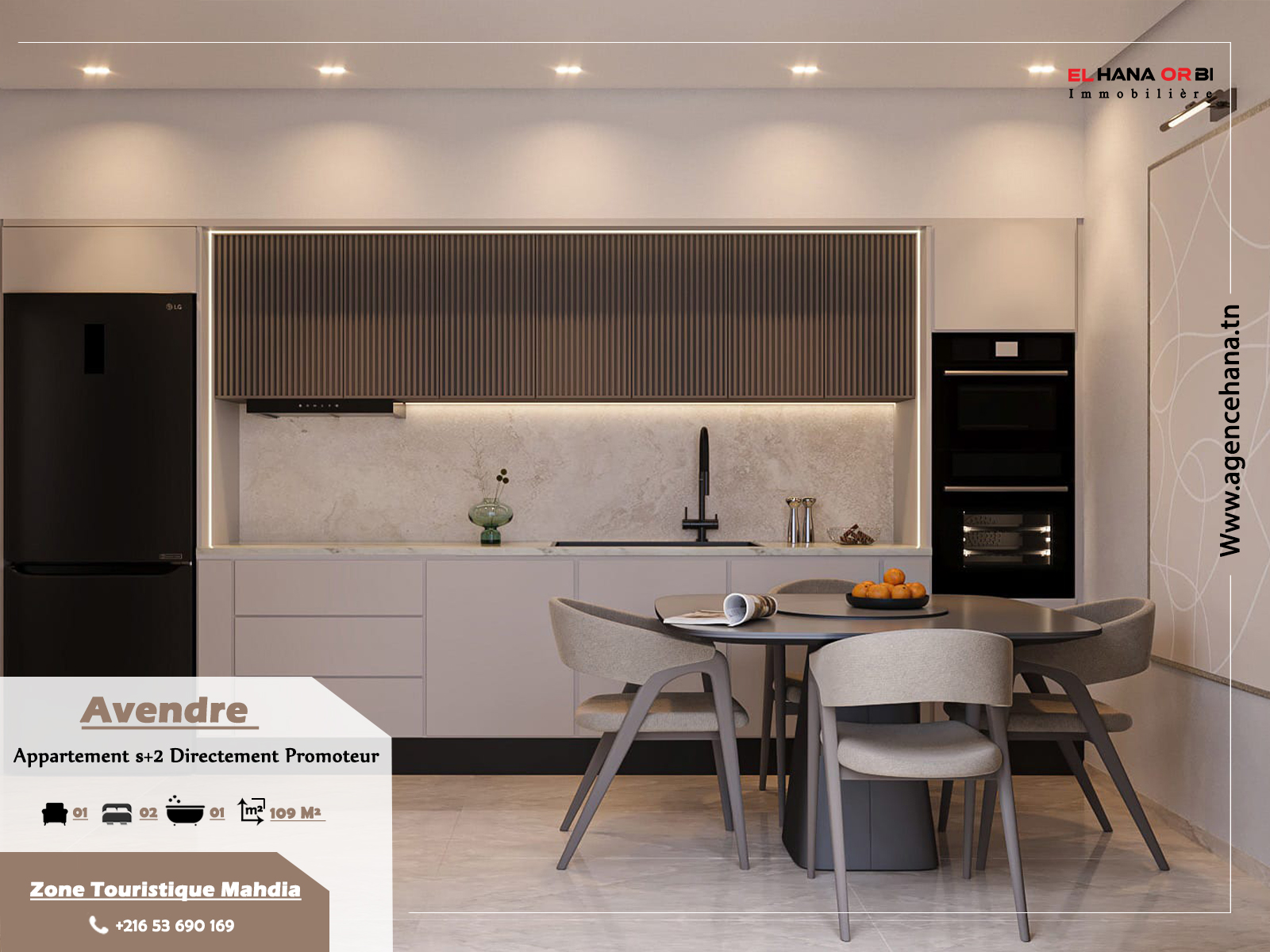 Mahdia&nbsp;Mahdia&nbsp;Vente&nbsp;Appart. 3 pi�ces&nbsp;Un nouveau projet � zone touristique mahdia