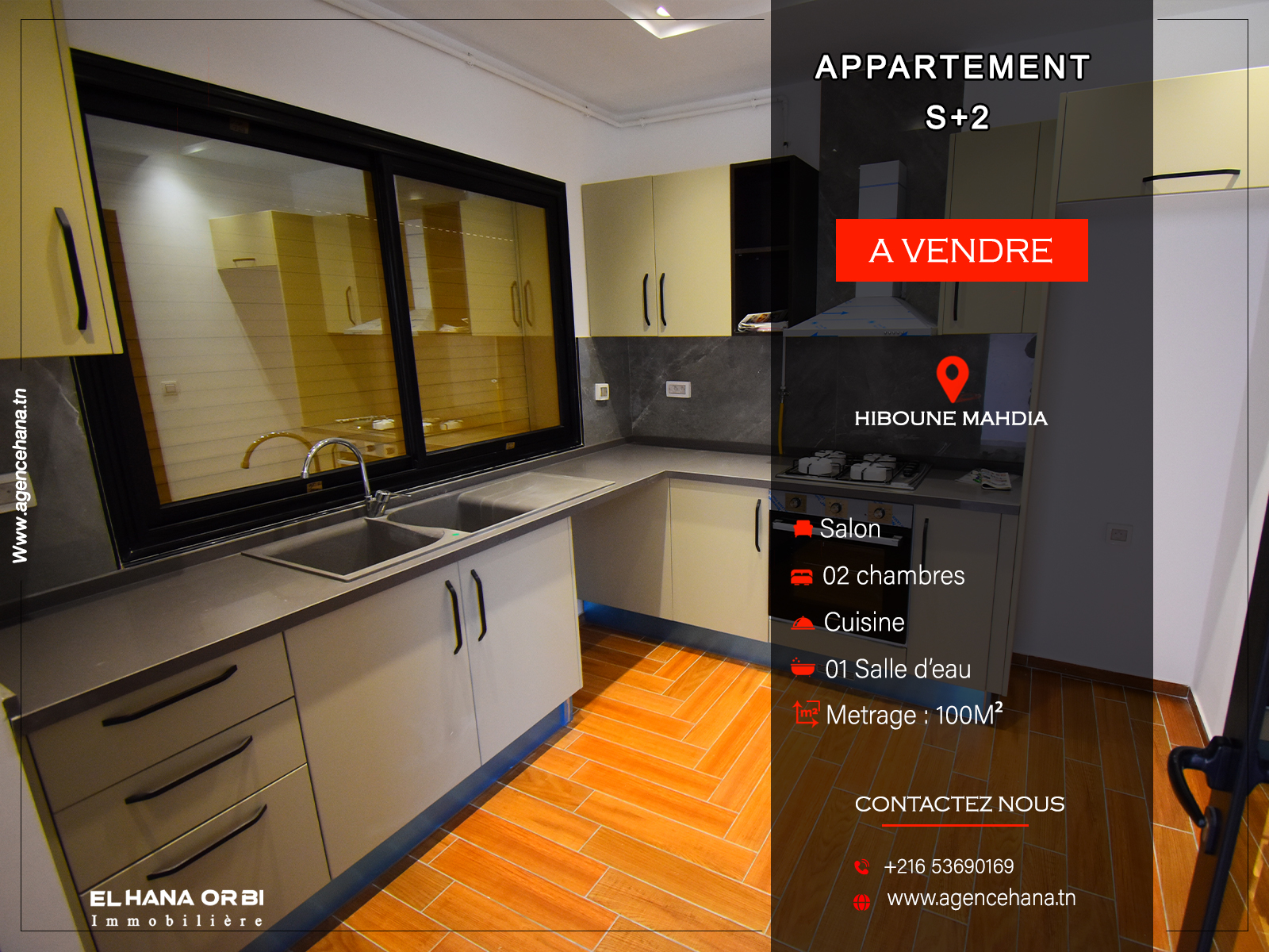 Mahdia&nbsp;Mahdia&nbsp;Vente&nbsp;Appart. 3 pi�ces&nbsp;Un bien s2 neuf avec parking sous sol