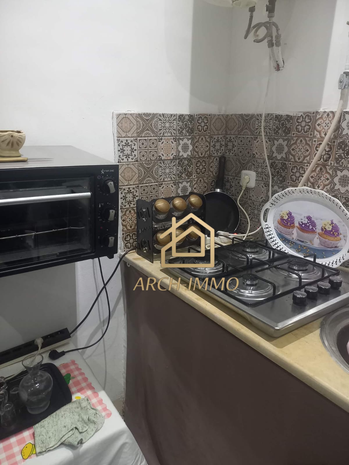Bab Bhar&nbsp;Bab Bhar&nbsp;Location&nbsp;Appart. 2 pi�ces&nbsp;Apprt s1 meubl� rue de caire centre ville