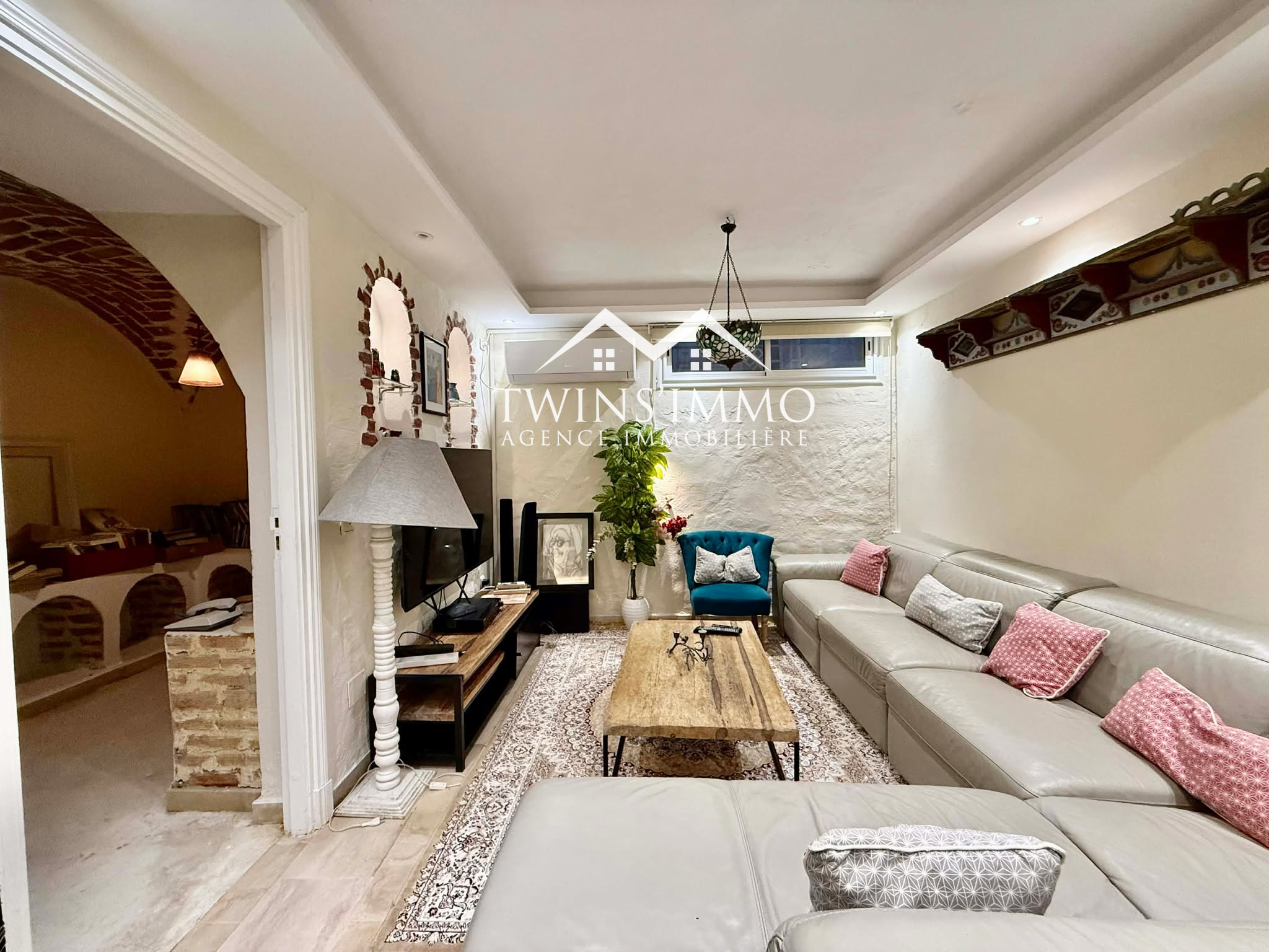 La Marsa&nbsp;Marsa Safsaf&nbsp;Location&nbsp;Appart. 3 pi�ces&nbsp;Rez de chauss�e de villa s3 meubl� � la marsa cube