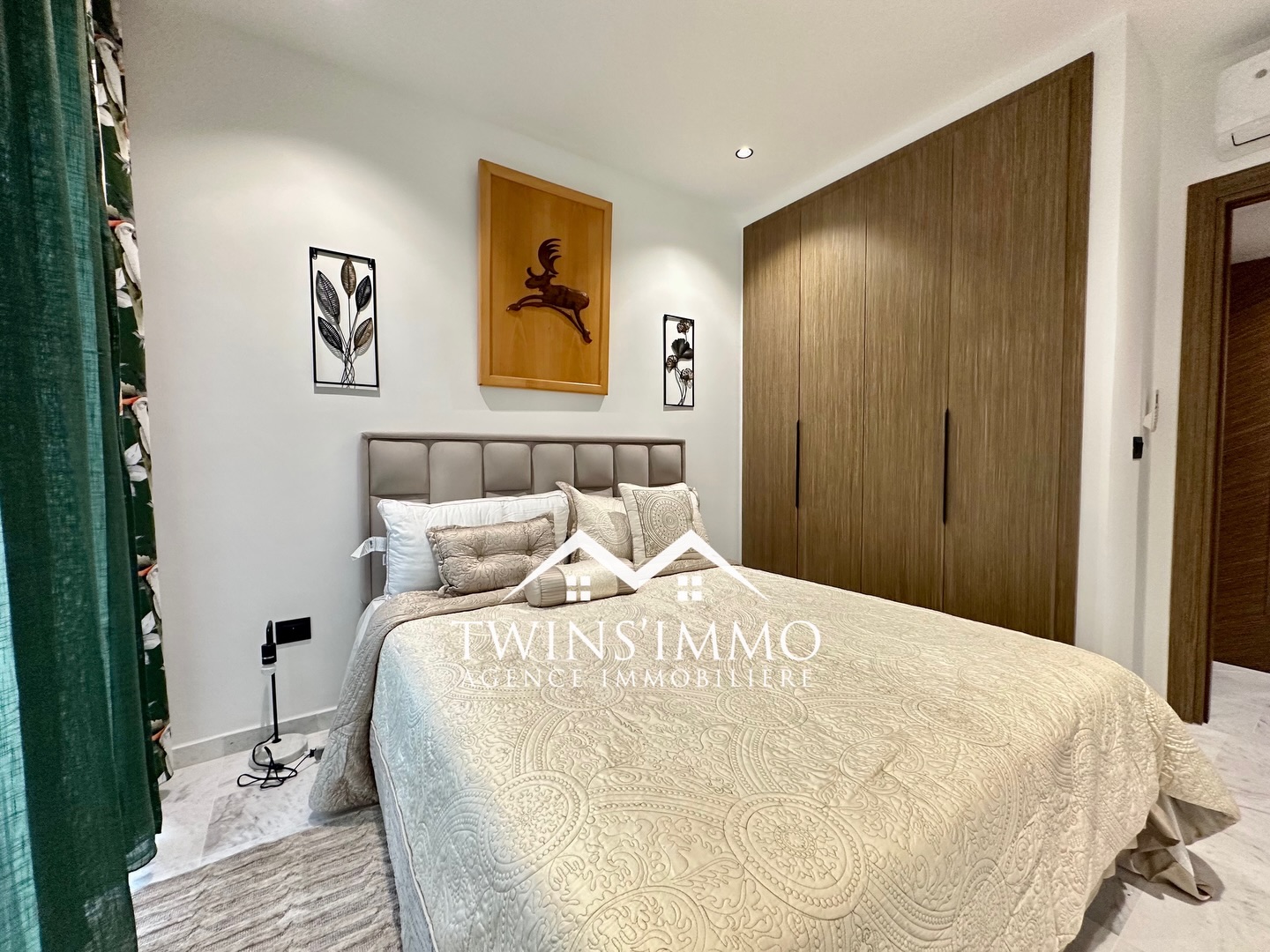 Ain Zaghouan&nbsp;Jardins de Carthage&nbsp;Location&nbsp;Appart. 2 pi�ces&nbsp;Appartement s2 neuf meubl� aux jardins de carthage