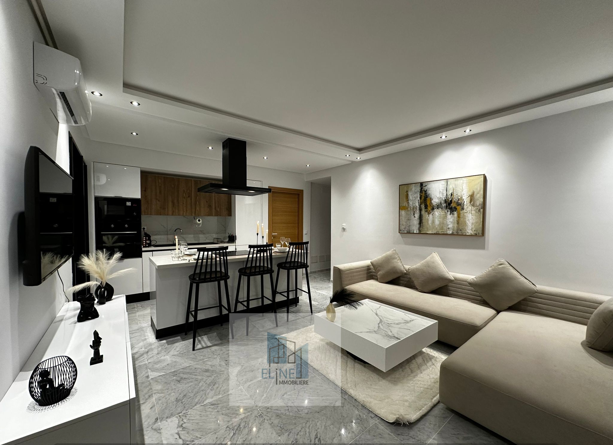 Ariana Ville&nbsp;Riadh Landlous&nbsp;Location&nbsp;Appart. 2 pi�ces&nbsp;Appt s plus 2 meublee a riadh el andalous