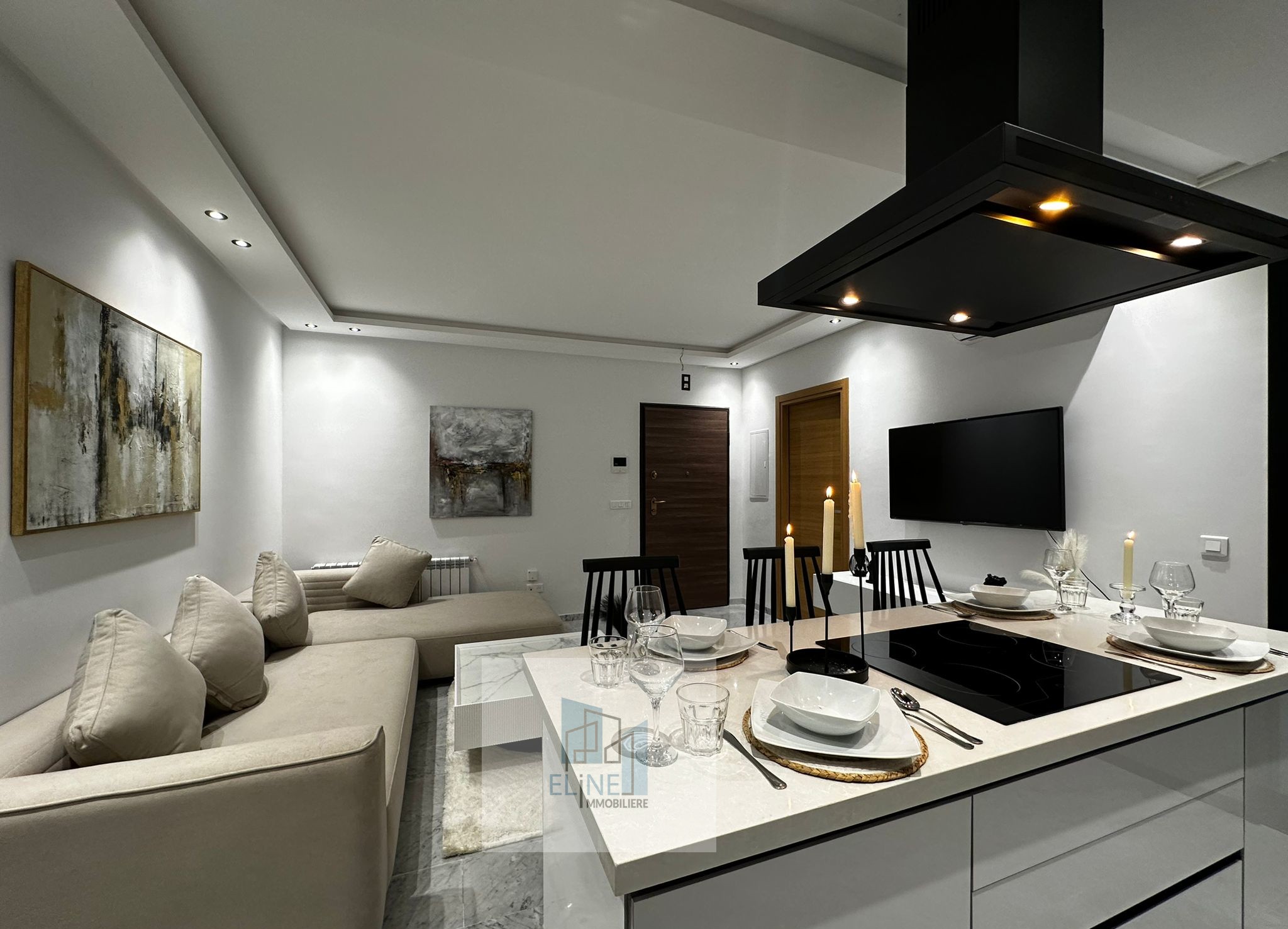 Ariana Ville&nbsp;Riadh Landlous&nbsp;Location&nbsp;Appart. 2 pi�ces&nbsp;Appt s plus 2 meublee a riadh el andalous