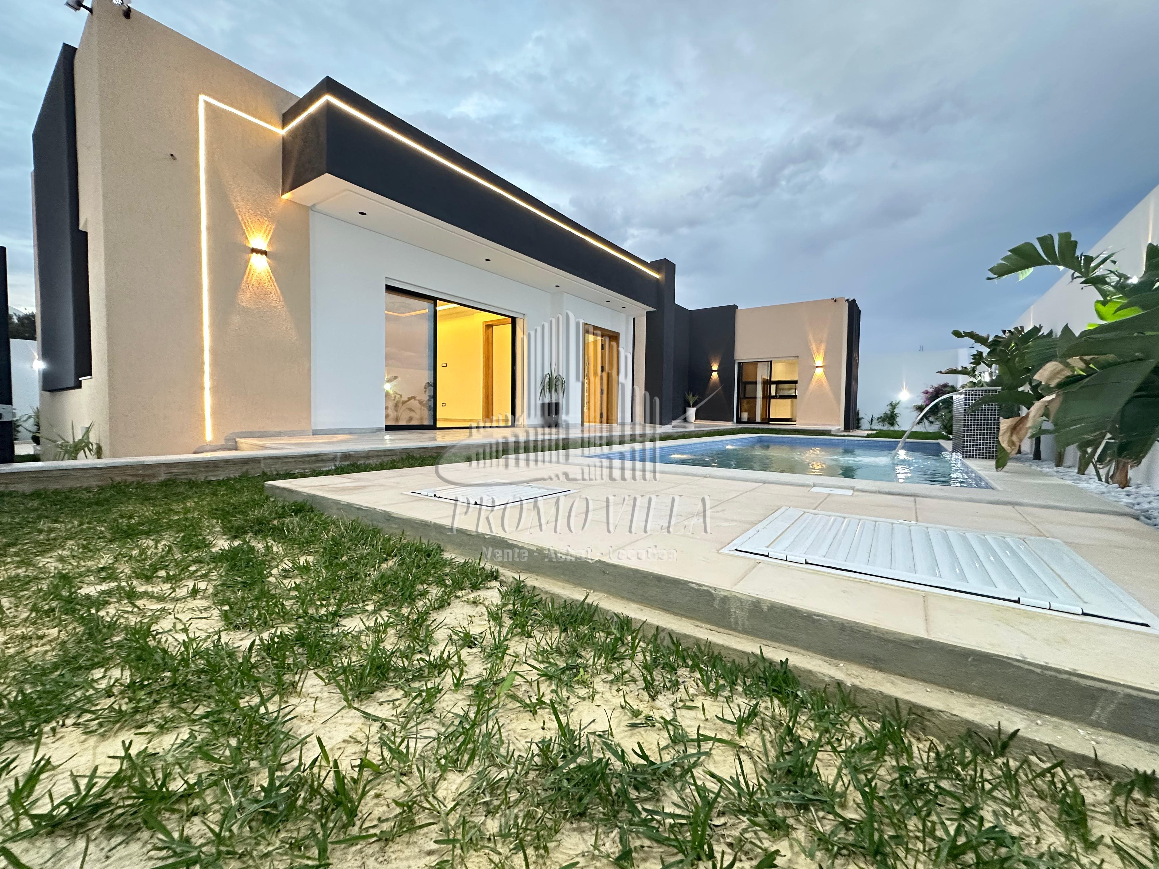 Hammamet&nbsp;Hammamet&nbsp;Vente&nbsp;Maisons&nbsp;Villa plein pieds avec piscine