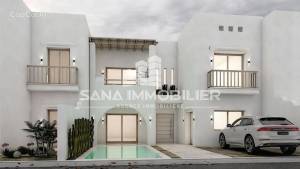 Hammamet&nbsp;Barraket Essahel&nbsp;Vente&nbsp;Appart. 1 pi�ce&nbsp;A  villa s3 style  duplex ref461a