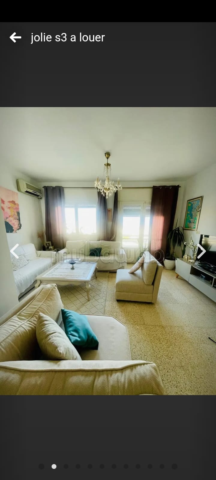 El Menzah&nbsp;El Manar 2&nbsp;Location&nbsp;Appart. 4 pi�ces&nbsp;Un appartement s3 vide � manar 2