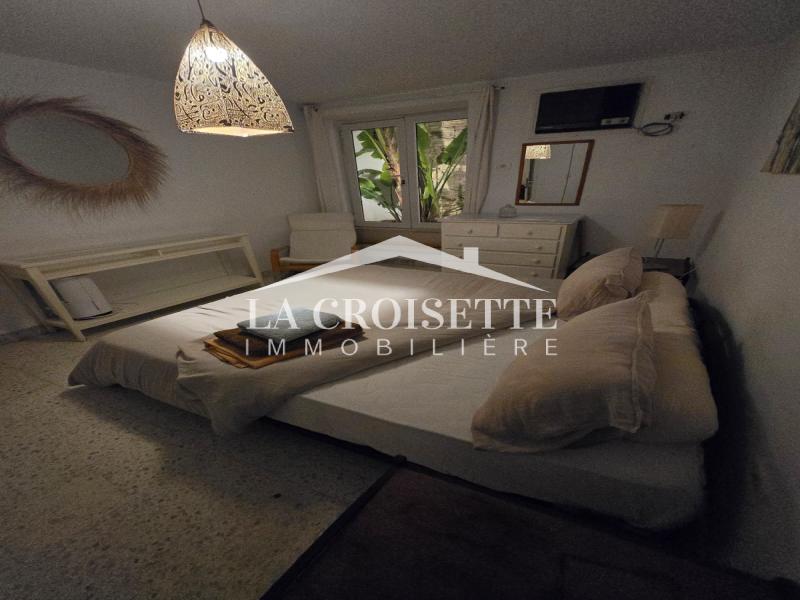 La Marsa&nbsp;Marsa Ennassim&nbsp;Location&nbsp;Appart. 3 pi�ces&nbsp;Rez de chauss�e s2 meubl� � la marsa mal0211