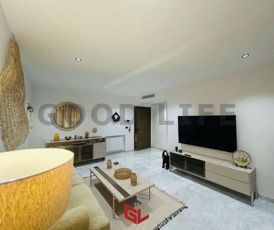 Ain Zaghouan&nbsp;Jardins de Carthage&nbsp;Location&nbsp;Appart. 3 pi�ces&nbsp;S2 neuf meubl� aux jardins de carthage