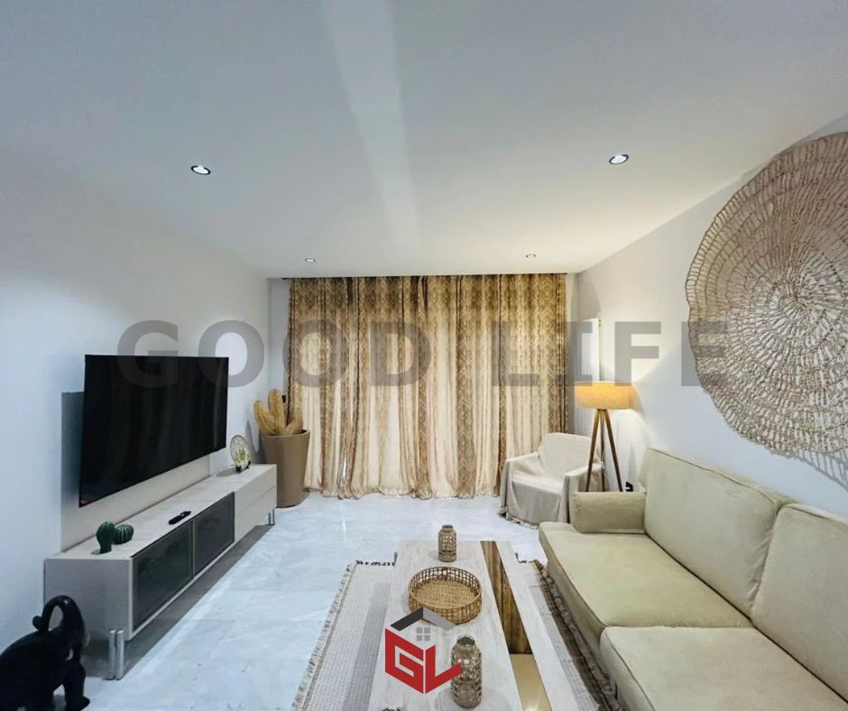 Ain Zaghouan&nbsp;Jardins de Carthage&nbsp;Location&nbsp;Appart. 3 pi�ces&nbsp;S2 neuf meubl� aux jardins de carthage