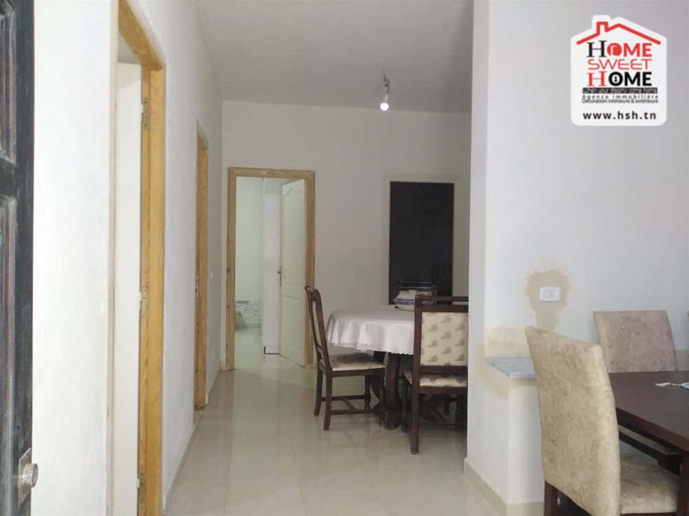 Hammam Chatt&nbsp;Borj Cedria&nbsp;Location&nbsp;Appart. 3 pi�ces&nbsp;Rdc s3 b�gonia meubl� �  borj cedria