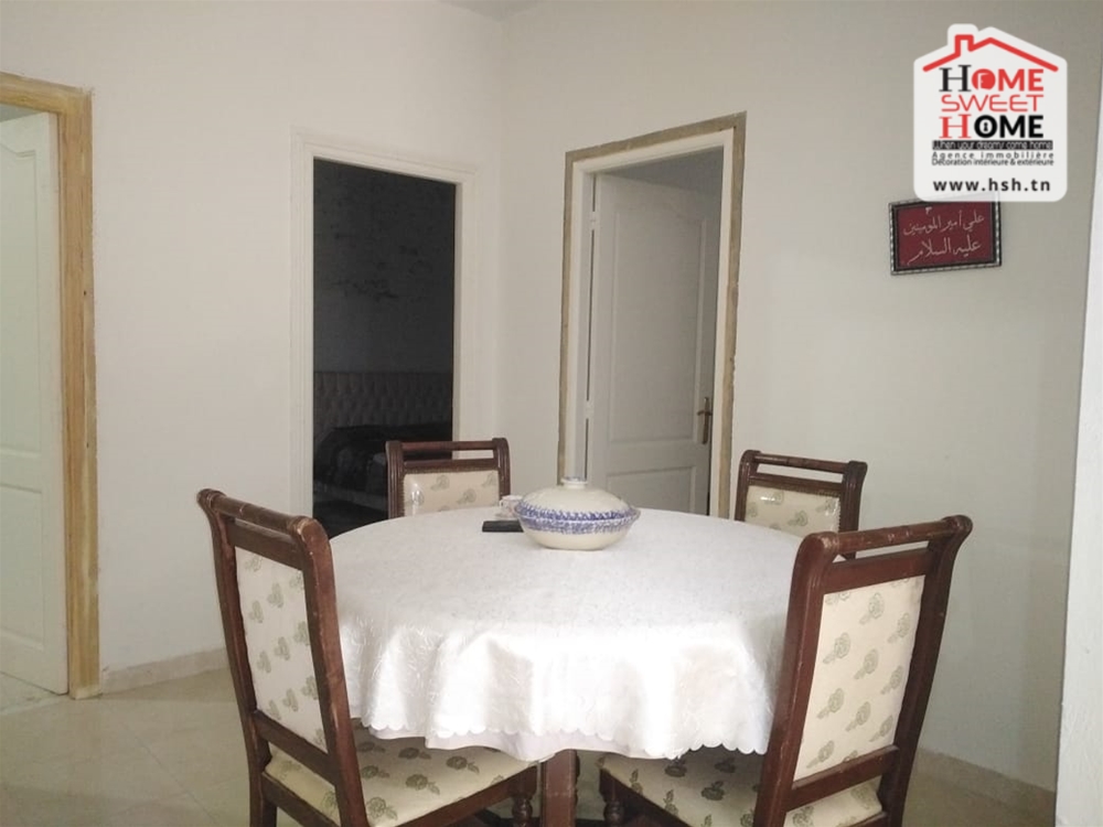 Hammam Chatt&nbsp;Borj Cedria&nbsp;Location&nbsp;Appart. 3 pi�ces&nbsp;Rdc s3 b�gonia meubl� �  borj cedria