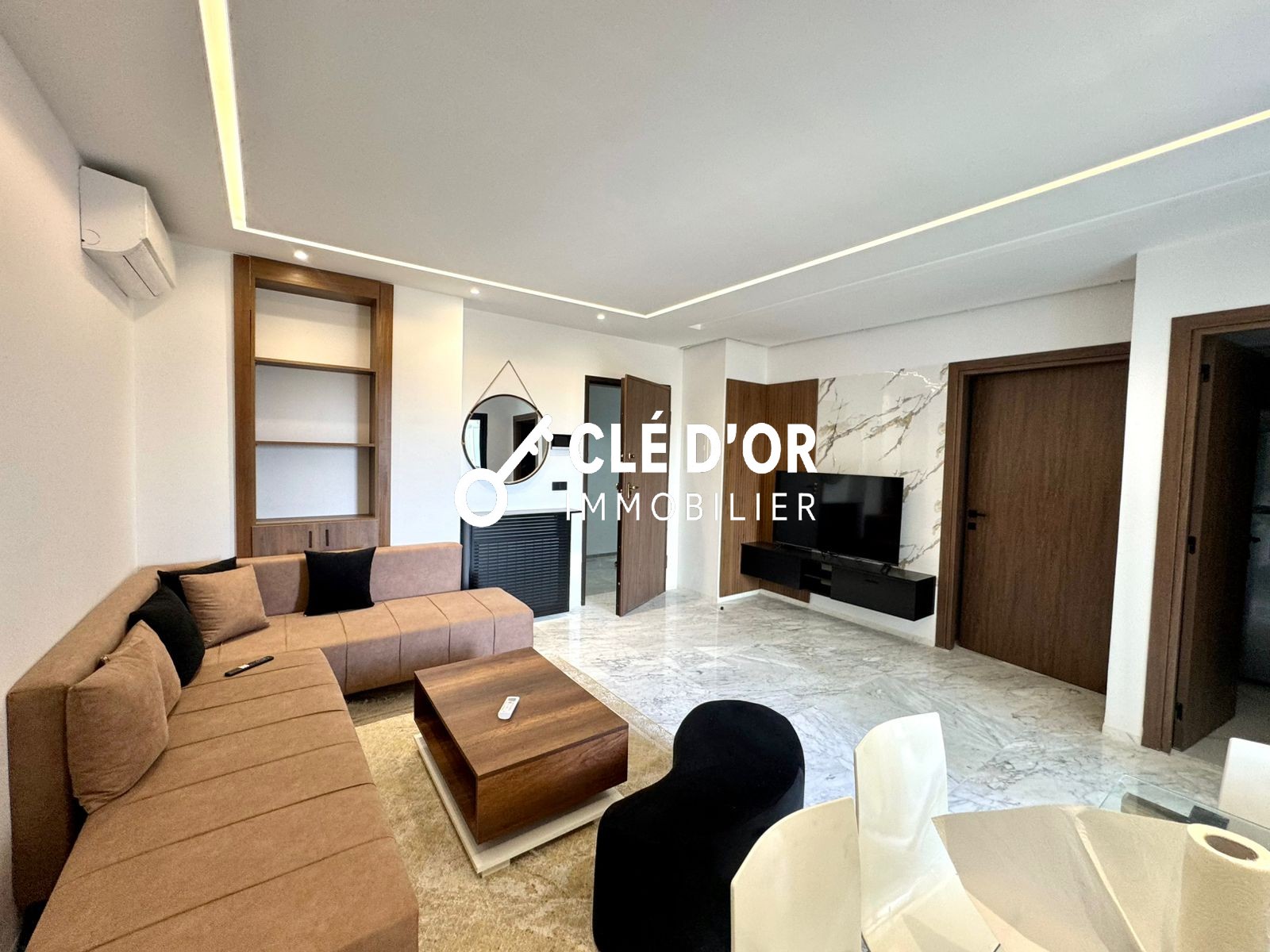 Ain Zaghouan&nbsp;Jardins de Carthage&nbsp;Location&nbsp;Appart. 2 pi�ces&nbsp;S1 meubl�  au jardin de carthage