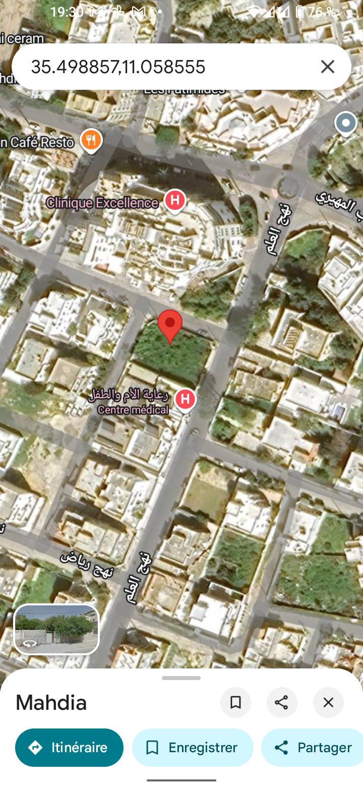 Mahdia&nbsp;Mahdia&nbsp;Vente&nbsp;Surfaces&nbsp;Terrain � zouila