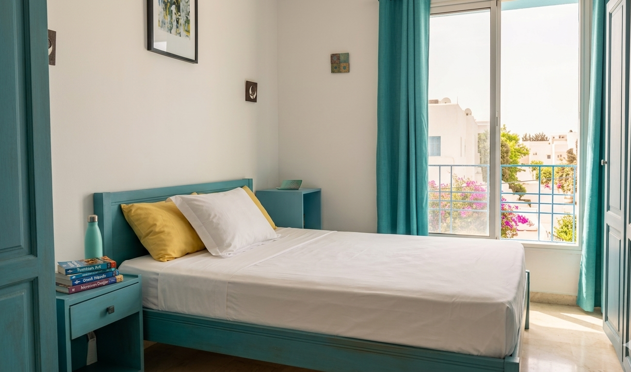 La Marsa&nbsp;Cite Des Juges 2&nbsp;Location&nbsp;Appart. 1 pi�ce&nbsp;Un s1 meubl� tr�s bien agenc�