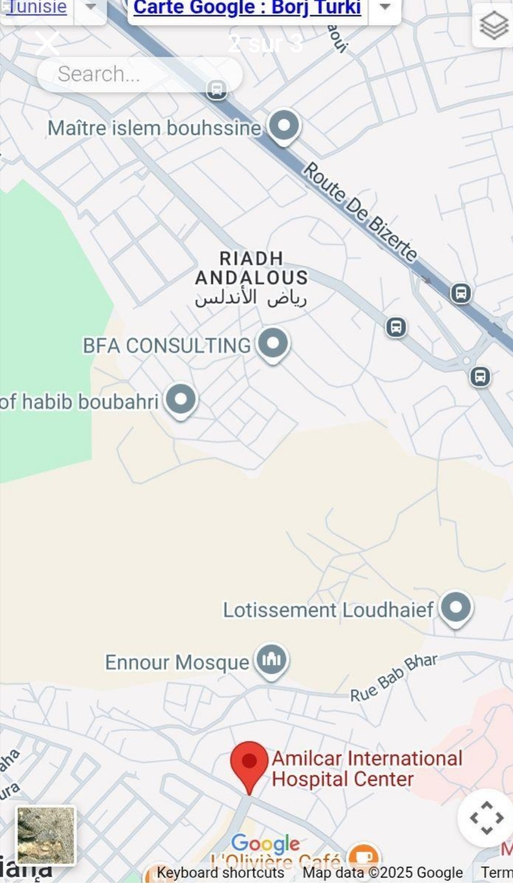 Ariana Ville&nbsp;Cite Ennasr 1&nbsp;Terrain&nbsp;Terrain nu&nbsp;400 m2 investissement unique