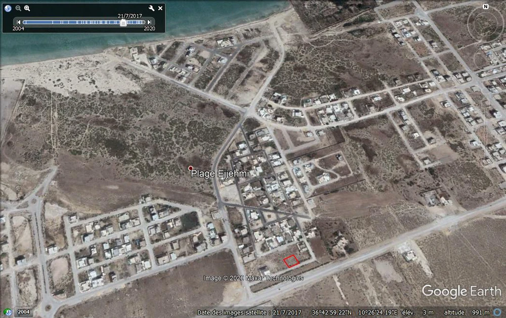 Hammam Chatt&nbsp;Borj Cedria&nbsp;Terrain&nbsp;Terrain nu&nbsp;492 mc � borj c�dria