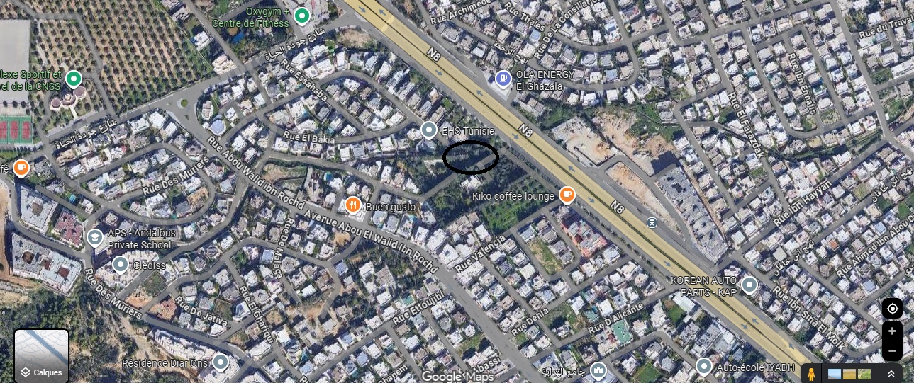 Ariana Ville&nbsp;Riadh Landlous&nbsp;Terrain&nbsp;Terrain nu&nbsp;Terrain tr�s rare