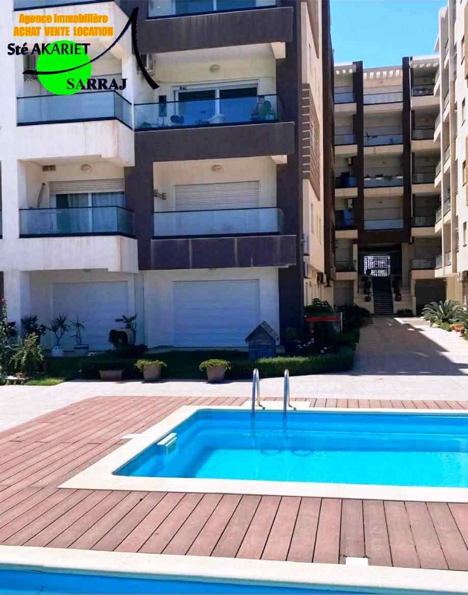 Akouda&nbsp;Chatt Meriem&nbsp;Vente&nbsp;Appart. 3 pi�ces&nbsp;Appartement s2 pieds dans l'eau � chatt mariem