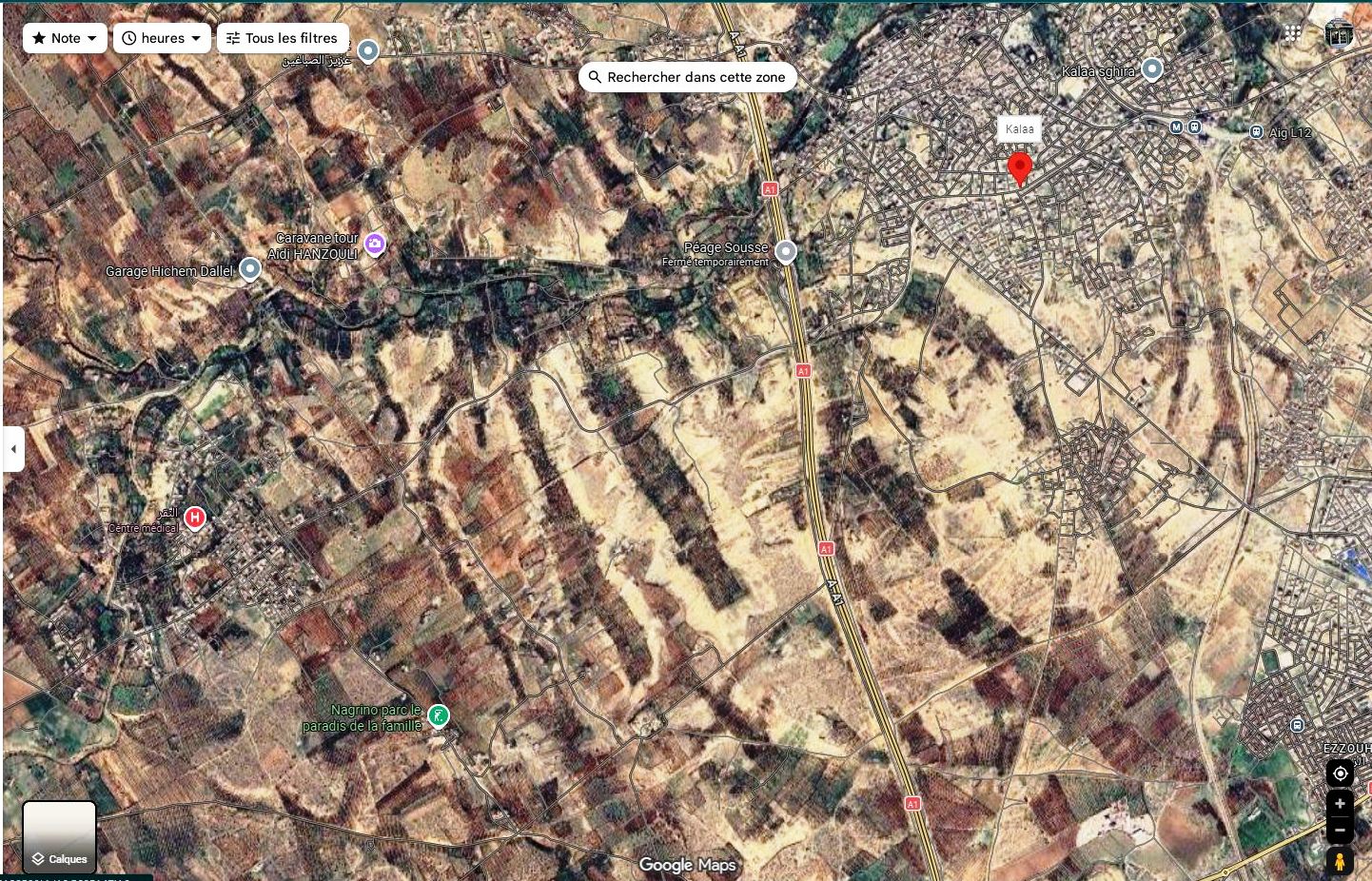 Kalaa Essghira&nbsp;Ennagr&nbsp;Terrain&nbsp;Terrain agricole&nbsp;Lot 425m pr�s mosqu�e ennour kalaa seghira nageur