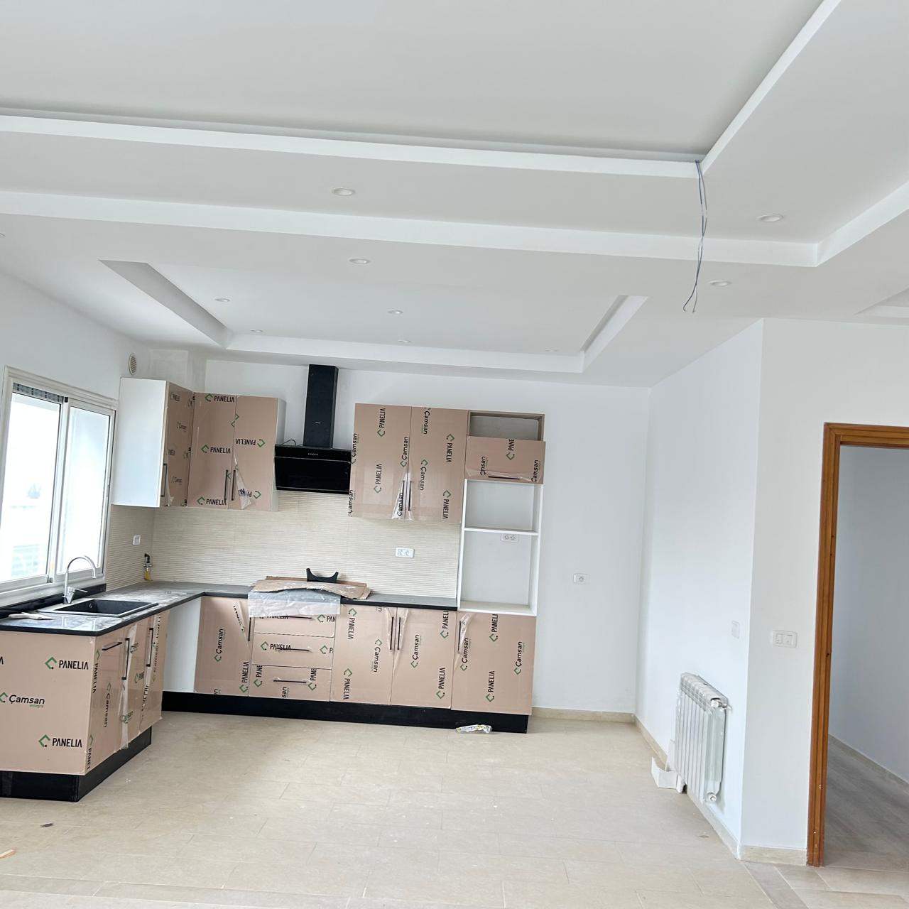 Mnihla&nbsp;Jardins d'el Menzah&nbsp;Location&nbsp;Appart. 4 pi�ces&nbsp;Un appart s 3 jamais habit� jardin d'el menzah 2