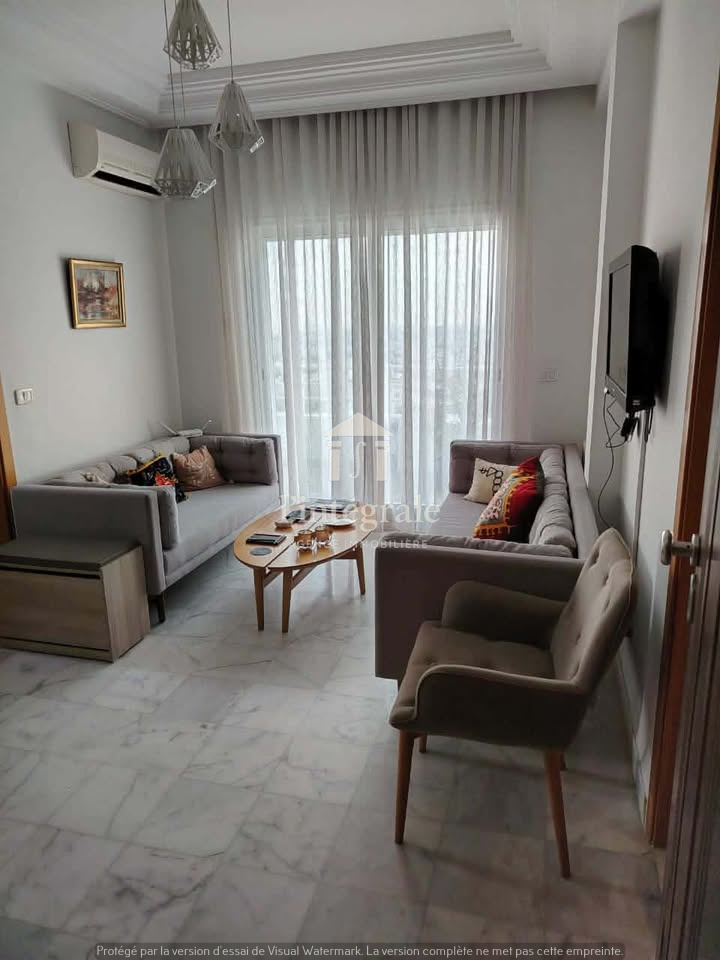 Ariana Ville&nbsp;Cite Ennasr 2&nbsp;Location&nbsp;Appart. 2 pi�ces&nbsp;S1 meubl� avec une vue magnifique