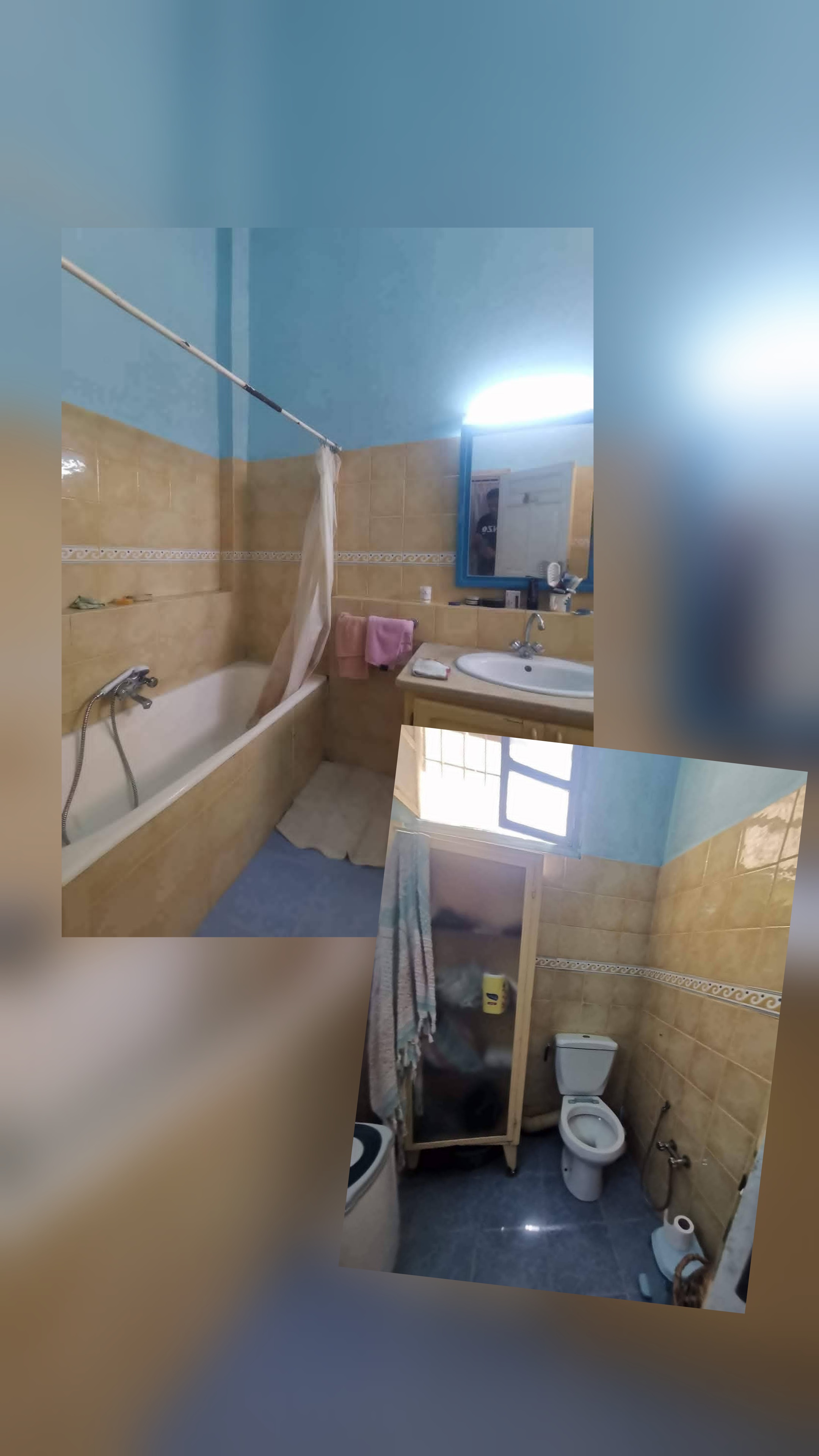 Hammam Lif&nbsp;Hammam Lif&nbsp;Location&nbsp;Appart. 3 pi�ces&nbsp;Rdc meubl� a hammam lif 530dt