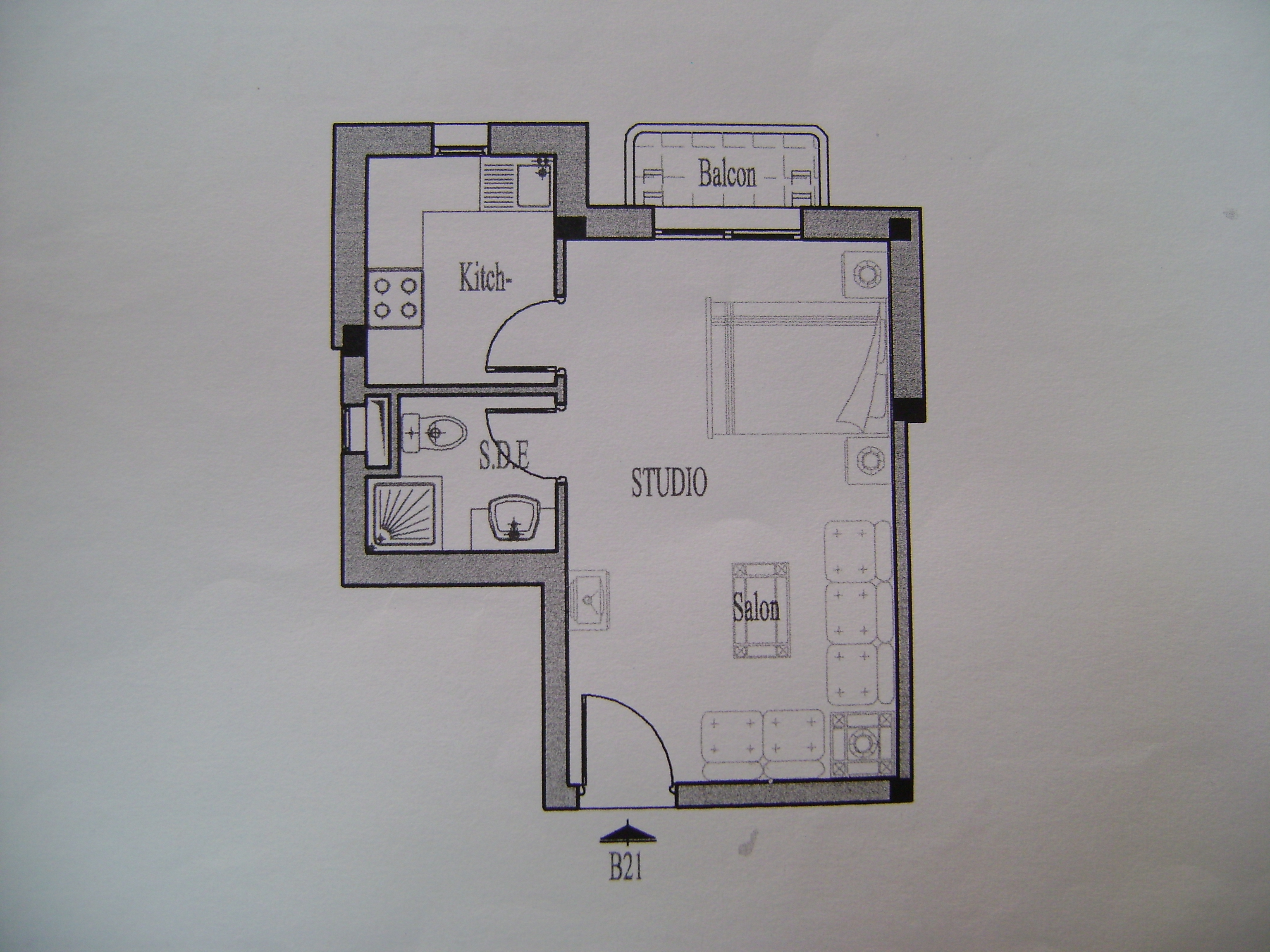 Ariana Ville&nbsp;Riadh Landlous&nbsp;Location&nbsp;Appart. 1 pi�ce&nbsp;Studio s0 riadh andalous