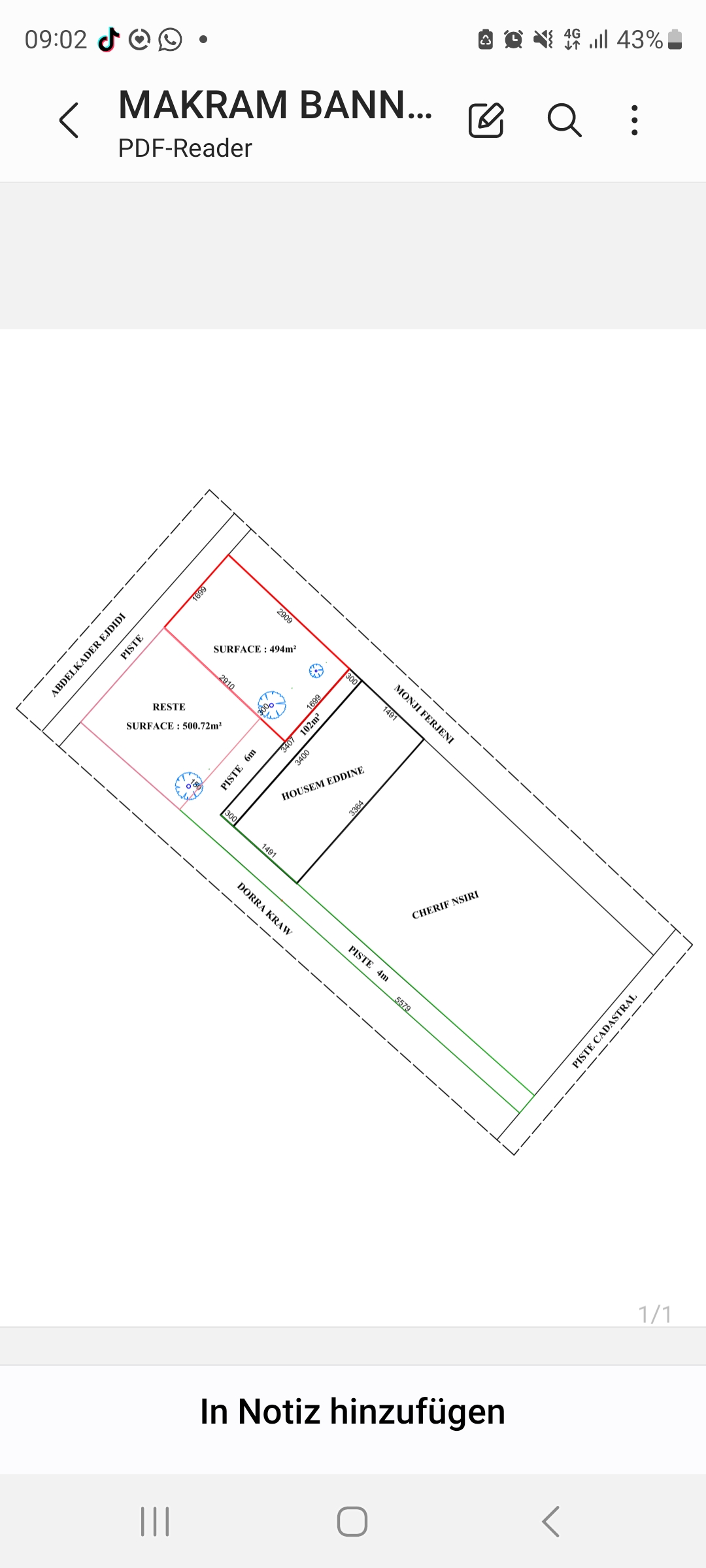Hammamet&nbsp;Sidi Hmed&nbsp;Terrain&nbsp;Terrain nu&nbsp;Av 498m hammamet sud 7min de marina