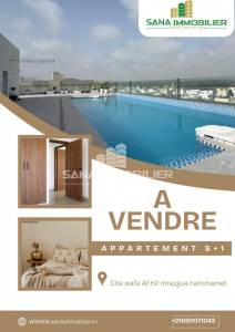 Hammamet&nbsp;Cite Afh&nbsp;Vente&nbsp;Appart. 1 pi�ce&nbsp;A appartement s1 ref489a