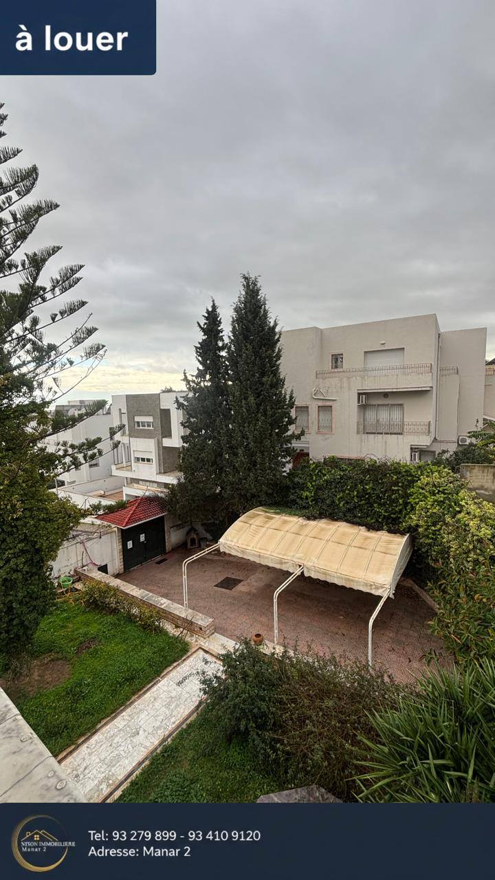 El Menzah&nbsp;El Manar 1&nbsp;Location&nbsp;Maisons&nbsp;Jolie �tage de villa s4