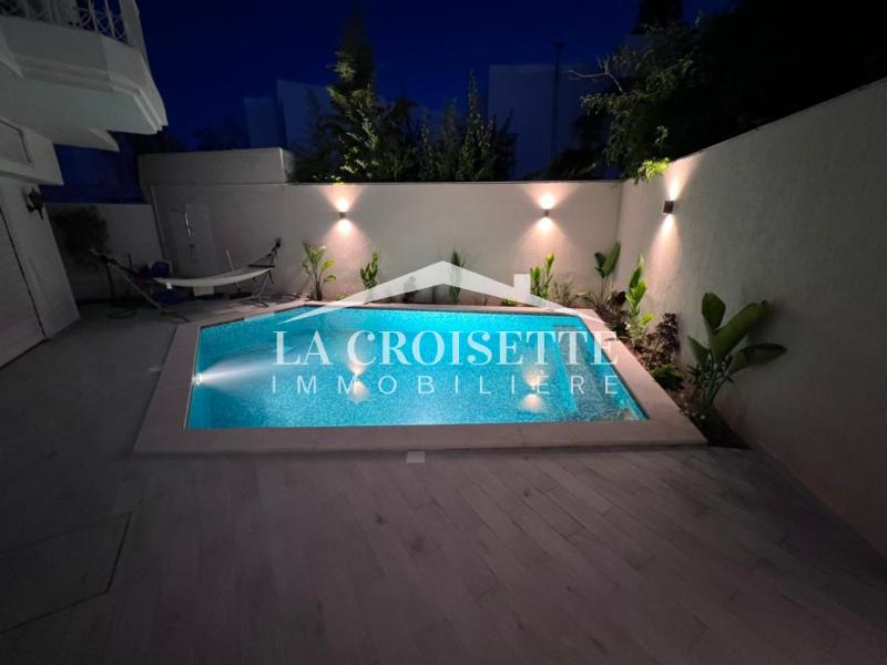 La Marsa&nbsp;Cite El Hana&nbsp;Location&nbsp;Maisons&nbsp;Villa s5 avec piscine � la marsa zvl0179