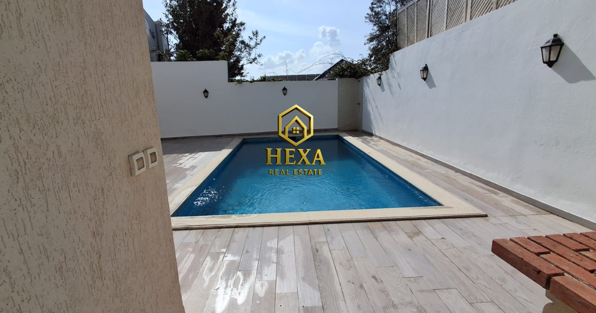 La Marsa&nbsp;Gammart&nbsp;Location&nbsp;Maisons&nbsp;Villa meubl�e s7 avec piscine � gammarth