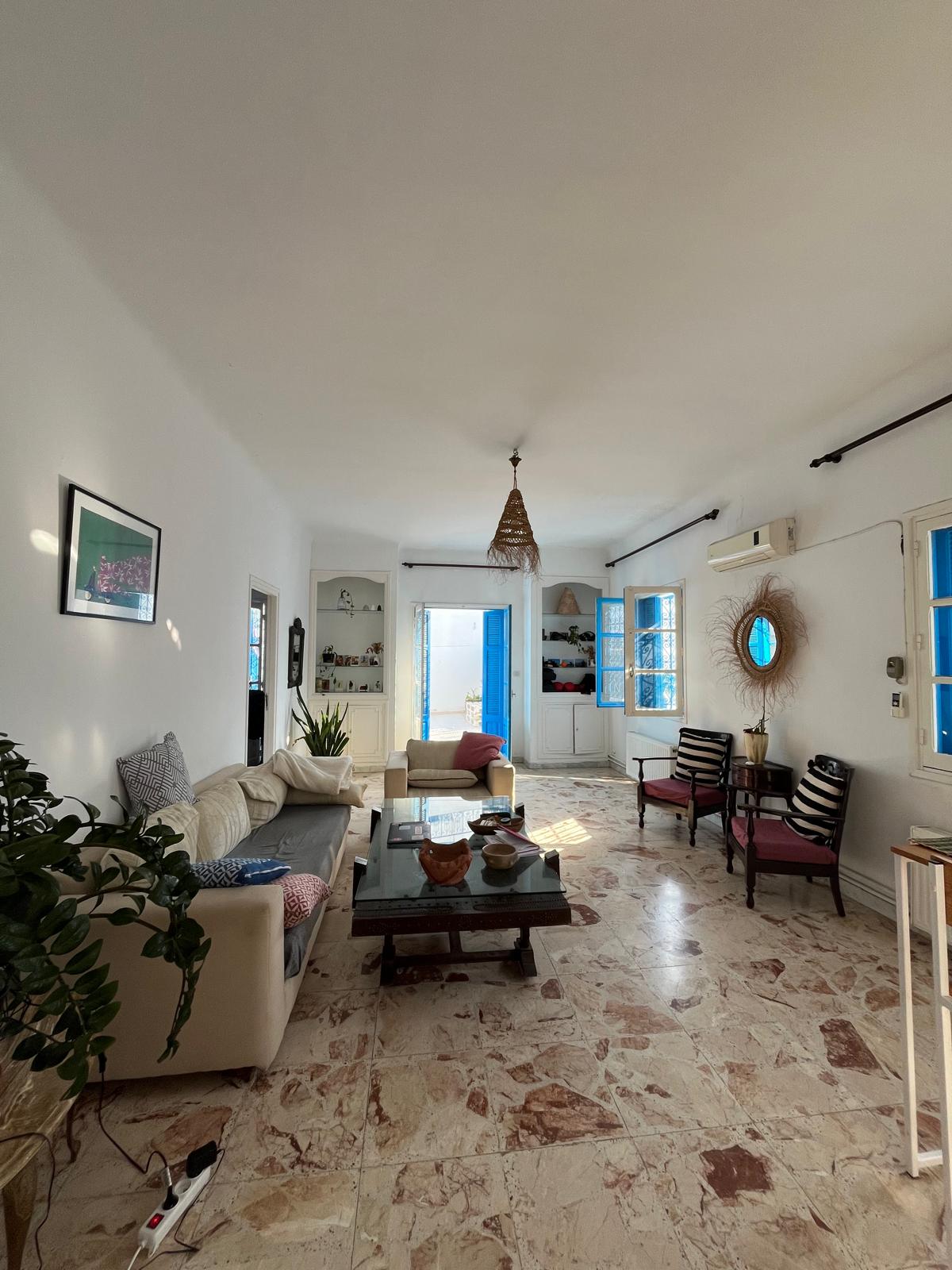 Carthage&nbsp;Sidi Bousaid&nbsp;Location&nbsp;Maisons&nbsp;Etage de villa s3 avec terrasse � sid bou said