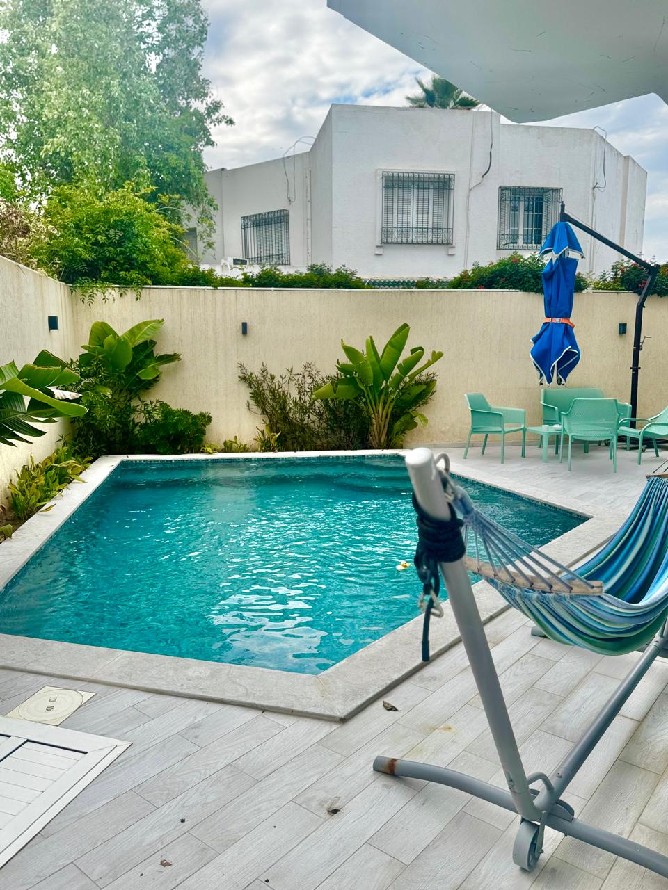 La Marsa&nbsp;Cite Du Stade&nbsp;Location&nbsp;Duplex&nbsp;Duplex s5 avec piscine et terrasse � la marsa