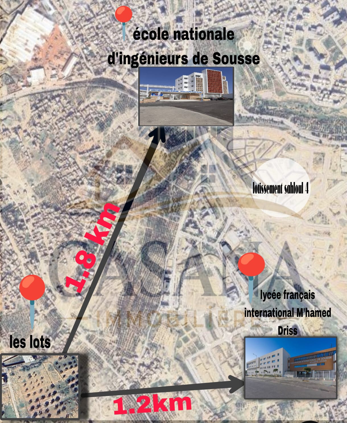 Sousse Jaouhara&nbsp;Sahloul&nbsp;Terrain&nbsp;Terrain nu&nbsp;Dossier 102 lot n51