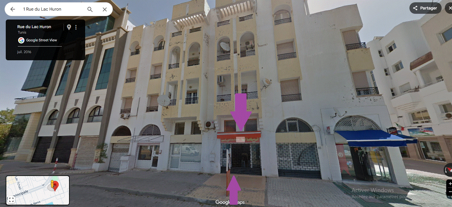 La Goulette&nbsp;La Goulette&nbsp;Location&nbsp;Surfaces&nbsp;Loue magasin sans fond commerce lac 1