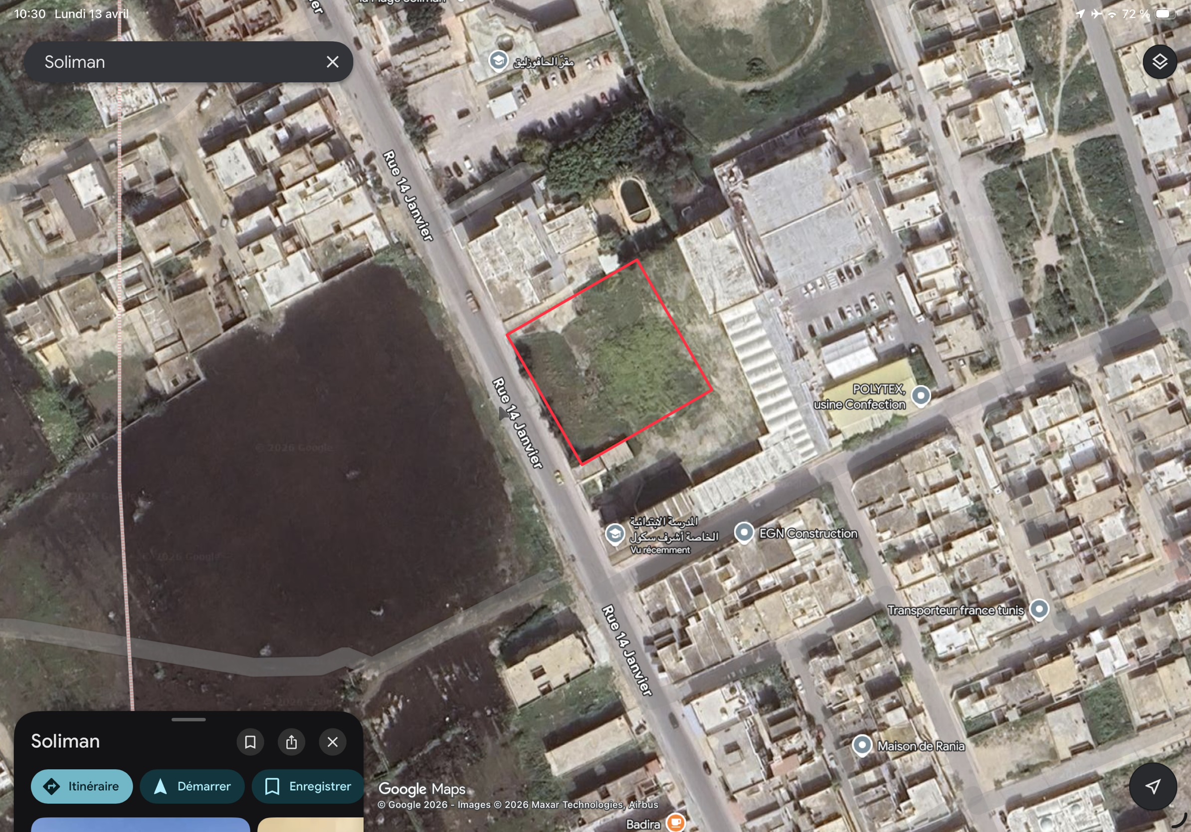 Soliman&nbsp;Soliman&nbsp;Terrain&nbsp;Terrain nu&nbsp;Terrain 1 594 sur avenue principale soliman