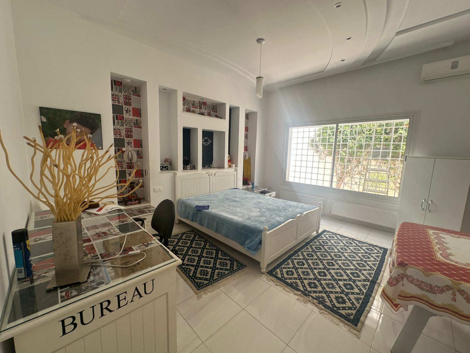 Sousse Ville&nbsp;Sousse&nbsp;Location&nbsp;Appart. 5 pi�ces+&nbsp;Rez de chauss�e de villa meubl�