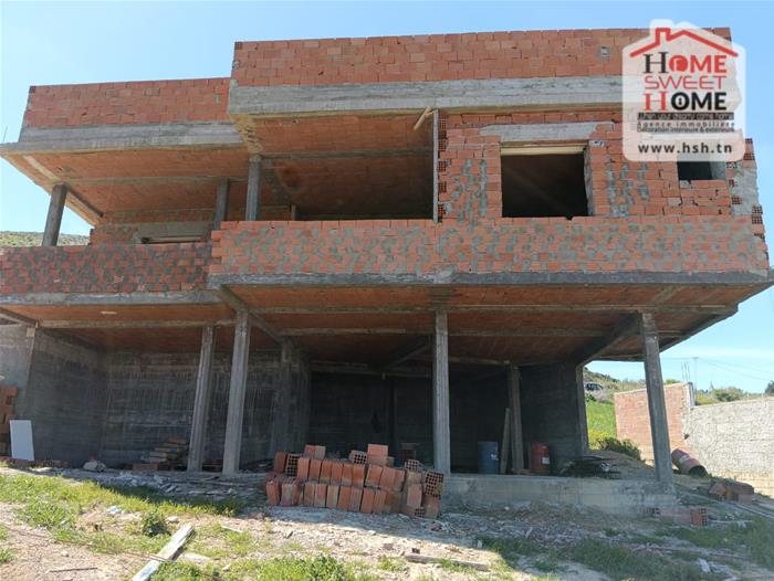 Bizerte Sud&nbsp;Ain El Berda&nbsp;Vente&nbsp;Maisons&nbsp;Villa inachev�e meridia � a�n berda bizerte