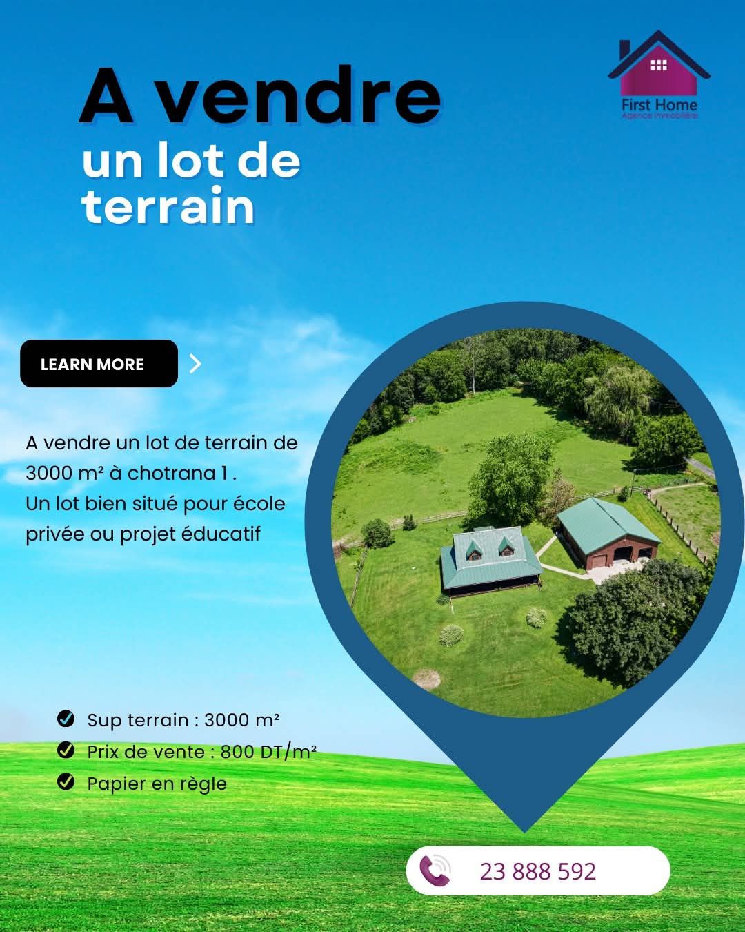 La Soukra&nbsp;Chotrana 1&nbsp;Terrain&nbsp;Terrain nu&nbsp;Terrain chotrana1