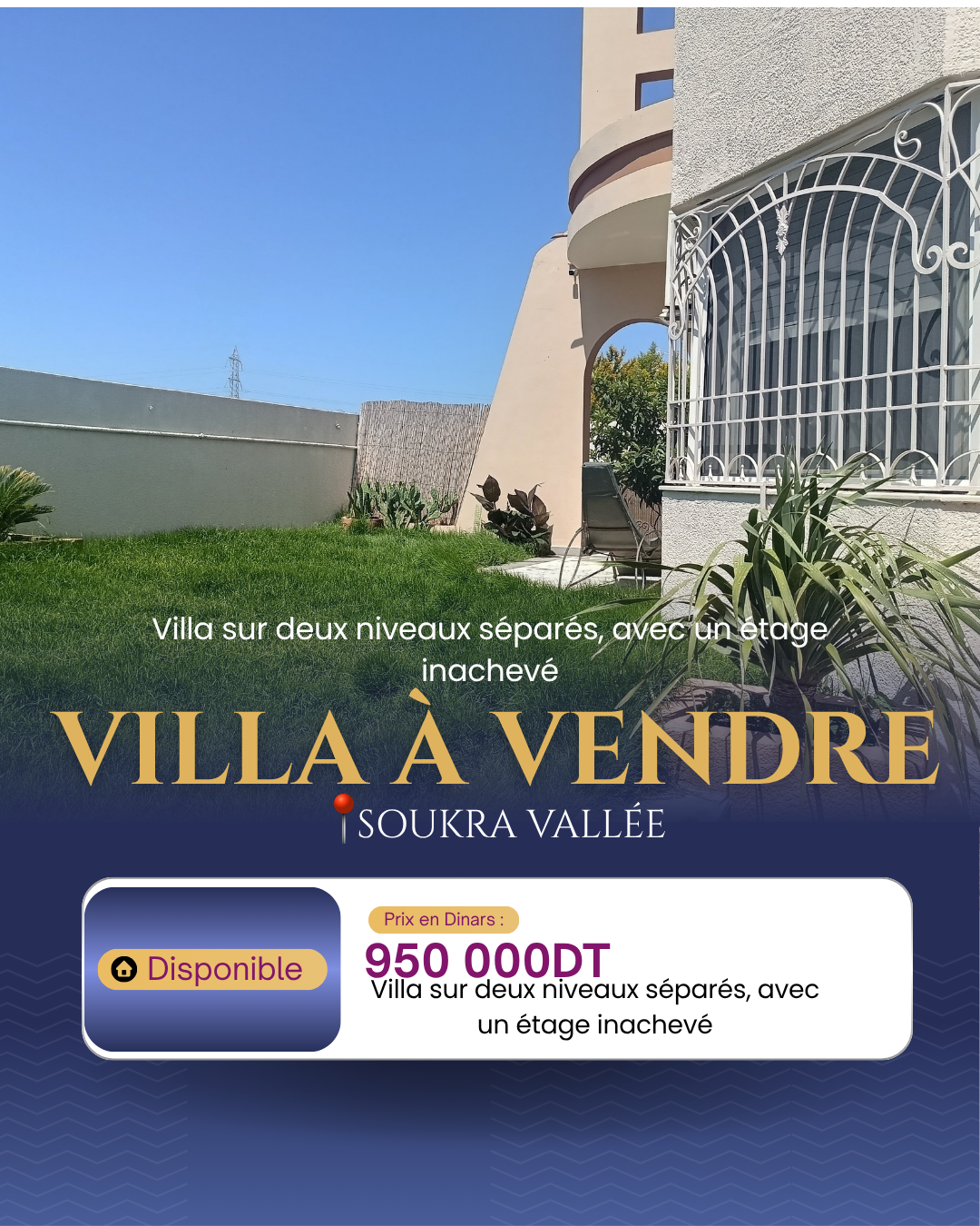 La Soukra&nbsp;La Soukra&nbsp;Vente&nbsp;Autre&nbsp;Villa vall�e la soukra