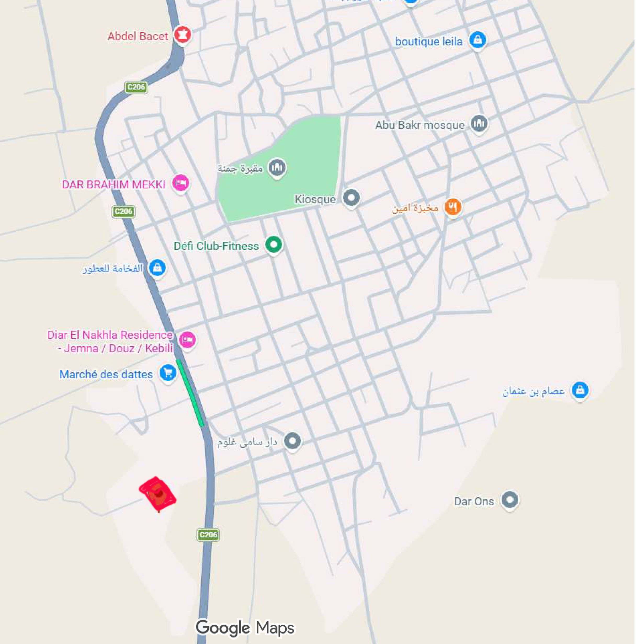 Kebili Sud&nbsp;Jemna&nbsp;Terrain&nbsp;Terrain nu&nbsp;Terrain au lotissement municipal el hammam