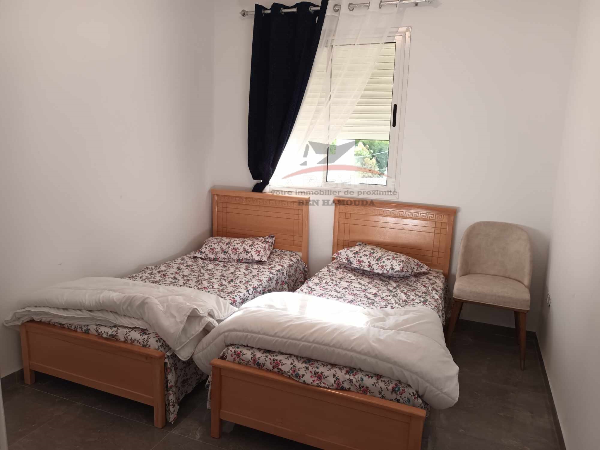 Bizerte Nord&nbsp;Bizerte&nbsp;Location&nbsp;Appart. 4 pi�ces&nbsp;Etage de villa meubl� pied dans l'eau