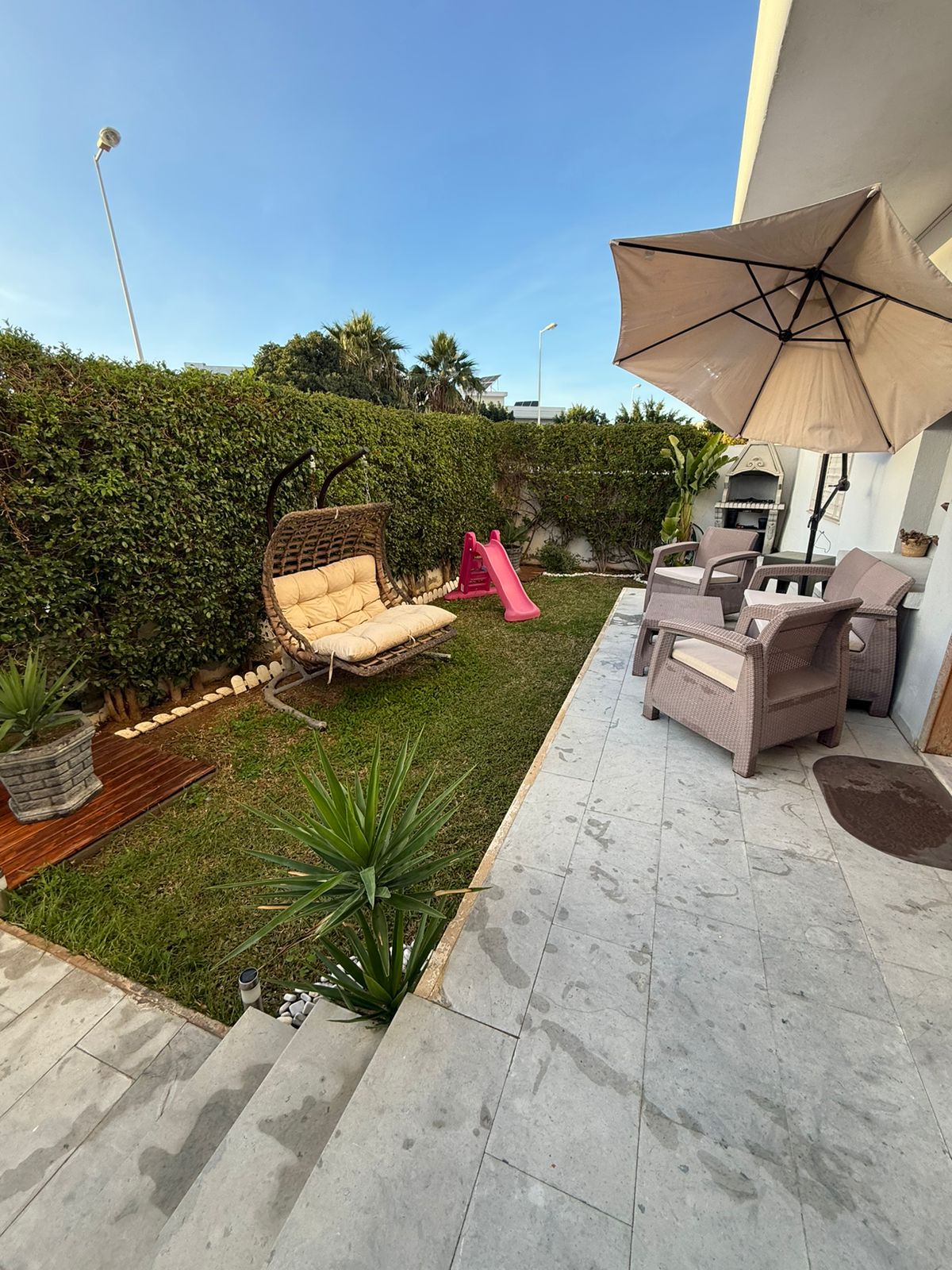 La Soukra&nbsp;La Soukra&nbsp;Location&nbsp;Appart. 3 pi�ces&nbsp;S2 avec jardin soukra