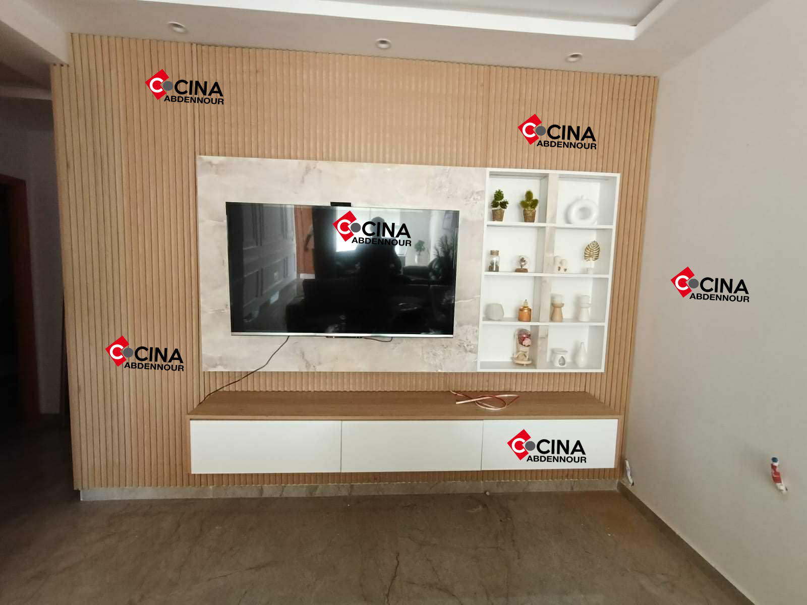 La Soukra&nbsp;Sidi Frej&nbsp;Salon - Salle � manger &nbsp;Meubles TV&nbsp;Meuble tv sur mesure