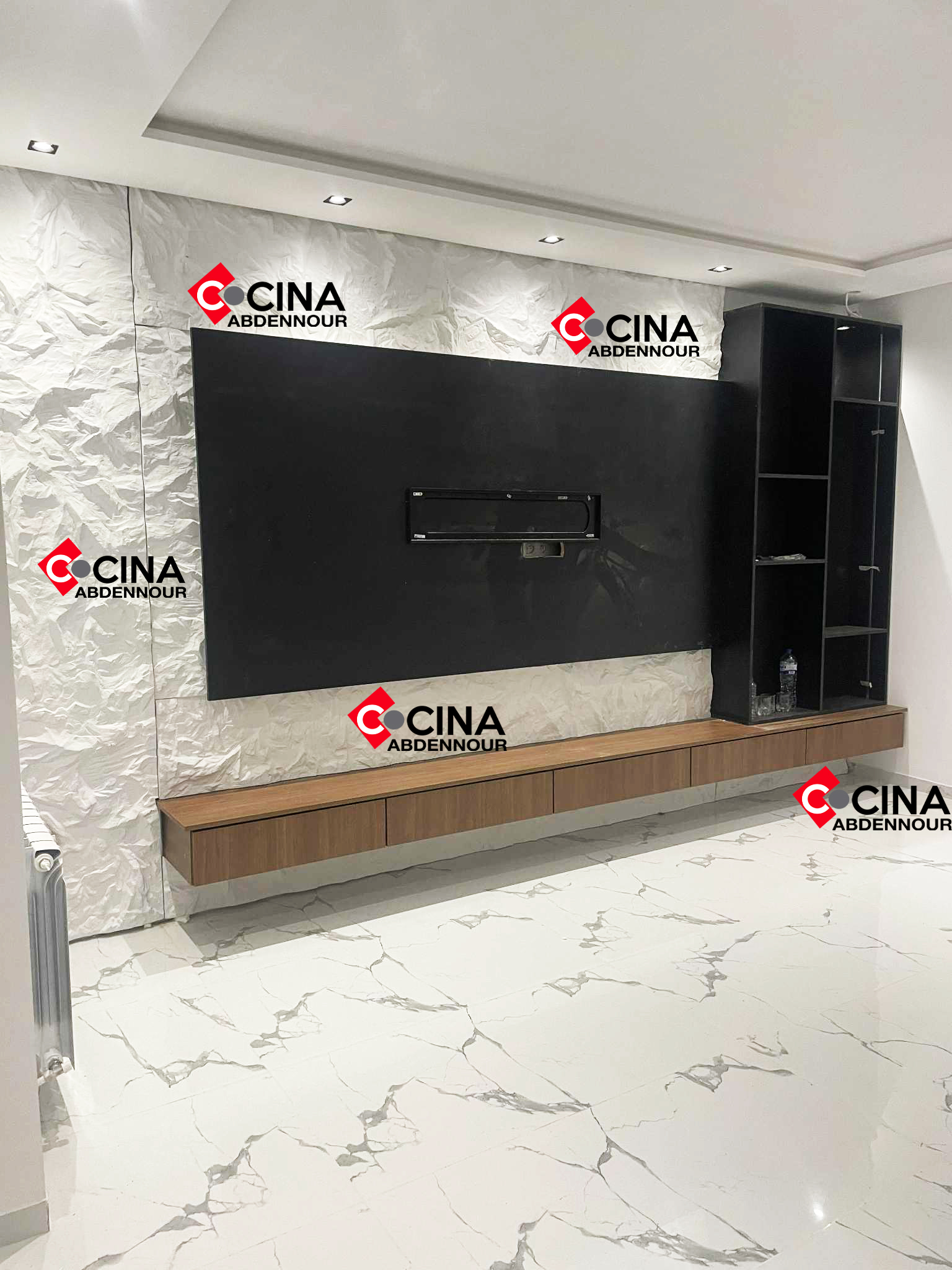 La Soukra&nbsp;Sidi Frej&nbsp;Salon - Salle � manger &nbsp;Meubles TV&nbsp;Meuble tv sur mesure