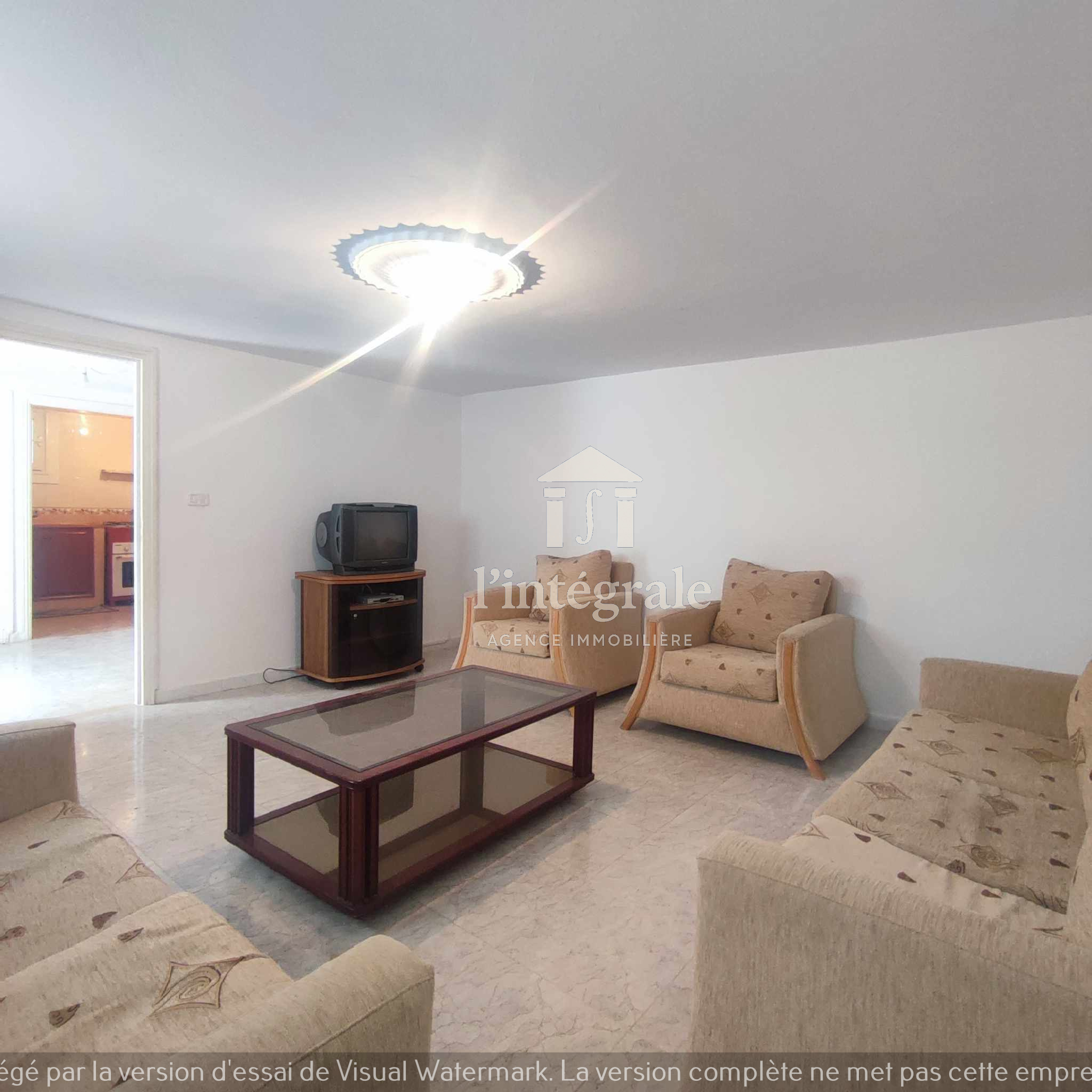 El Menzah&nbsp;El Menzah 9&nbsp;Location&nbsp;Appart. 2 pi�ces&nbsp;Grand rez de chauss�e meubl� en s1